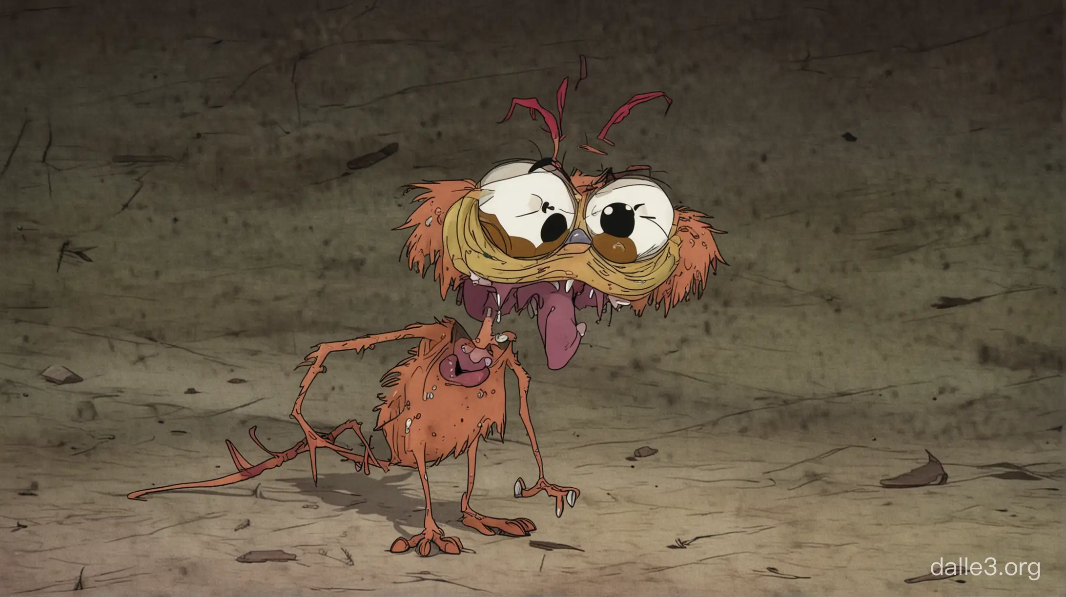 Courage The Cowardly Dog Return The Slab Episode Courage the Cowardly Dog Encounter with Eerie Slab | Dalle3 AI