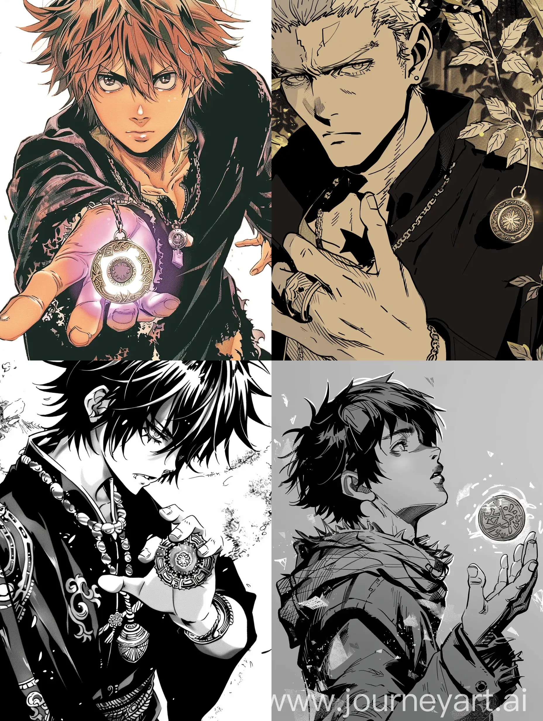 MangaStyle-Guy-with-Amulet-in-Left-Hand