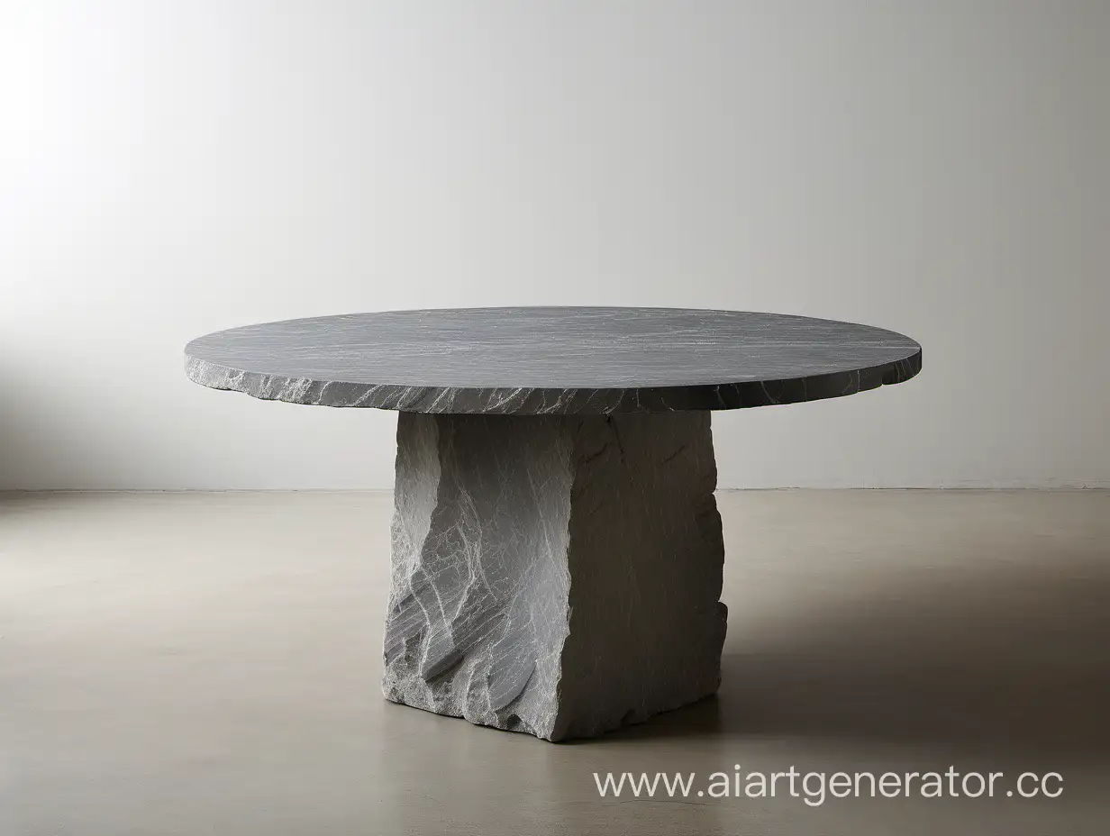 Round-Gray-Stone-Tabletop