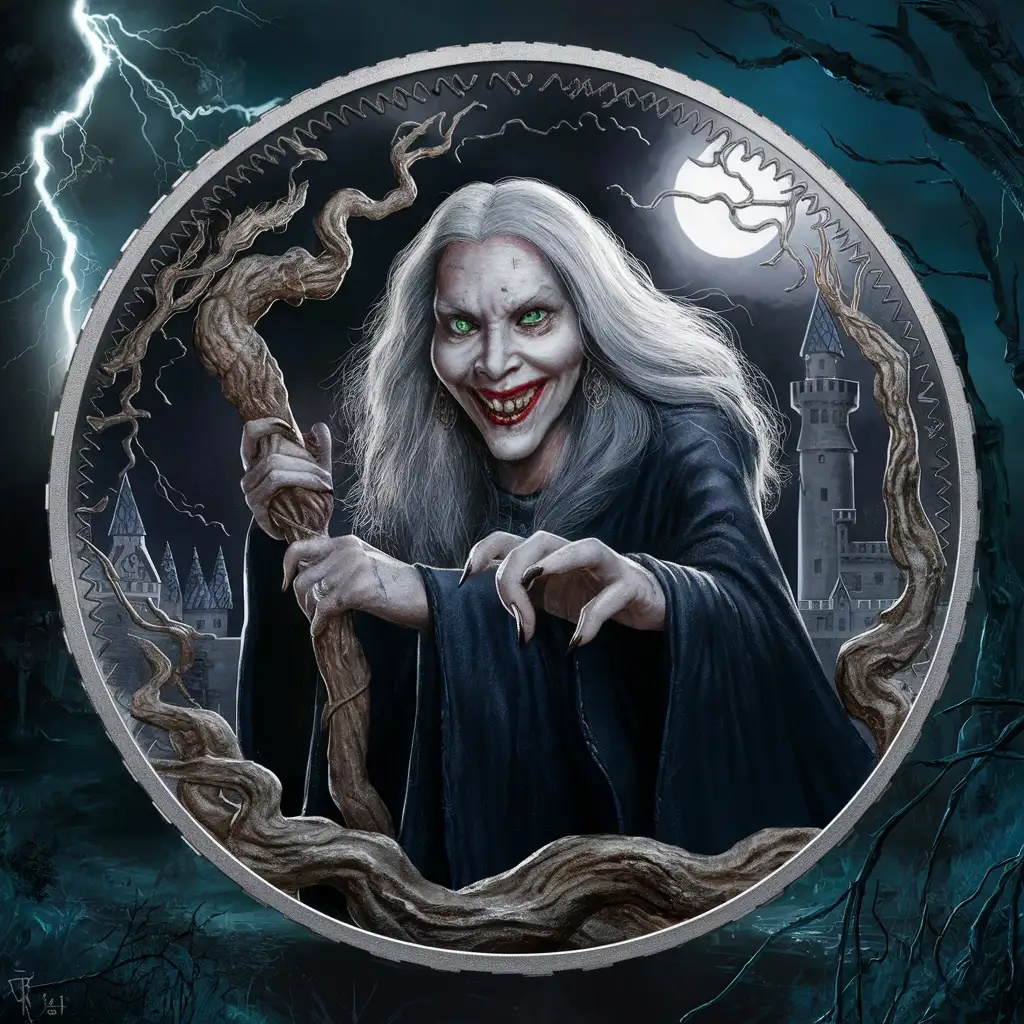 Sinister-Witch-Casting-Dark-Magic-with-Ancient-Coin