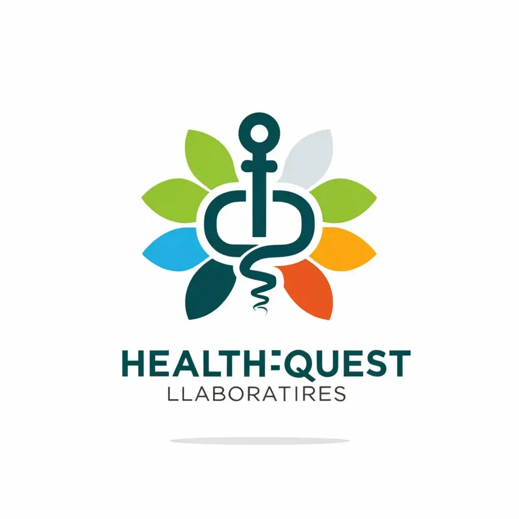 a logo design,with the text "HealthQuest Laboratories", main symbol:health,Moderate,clear background