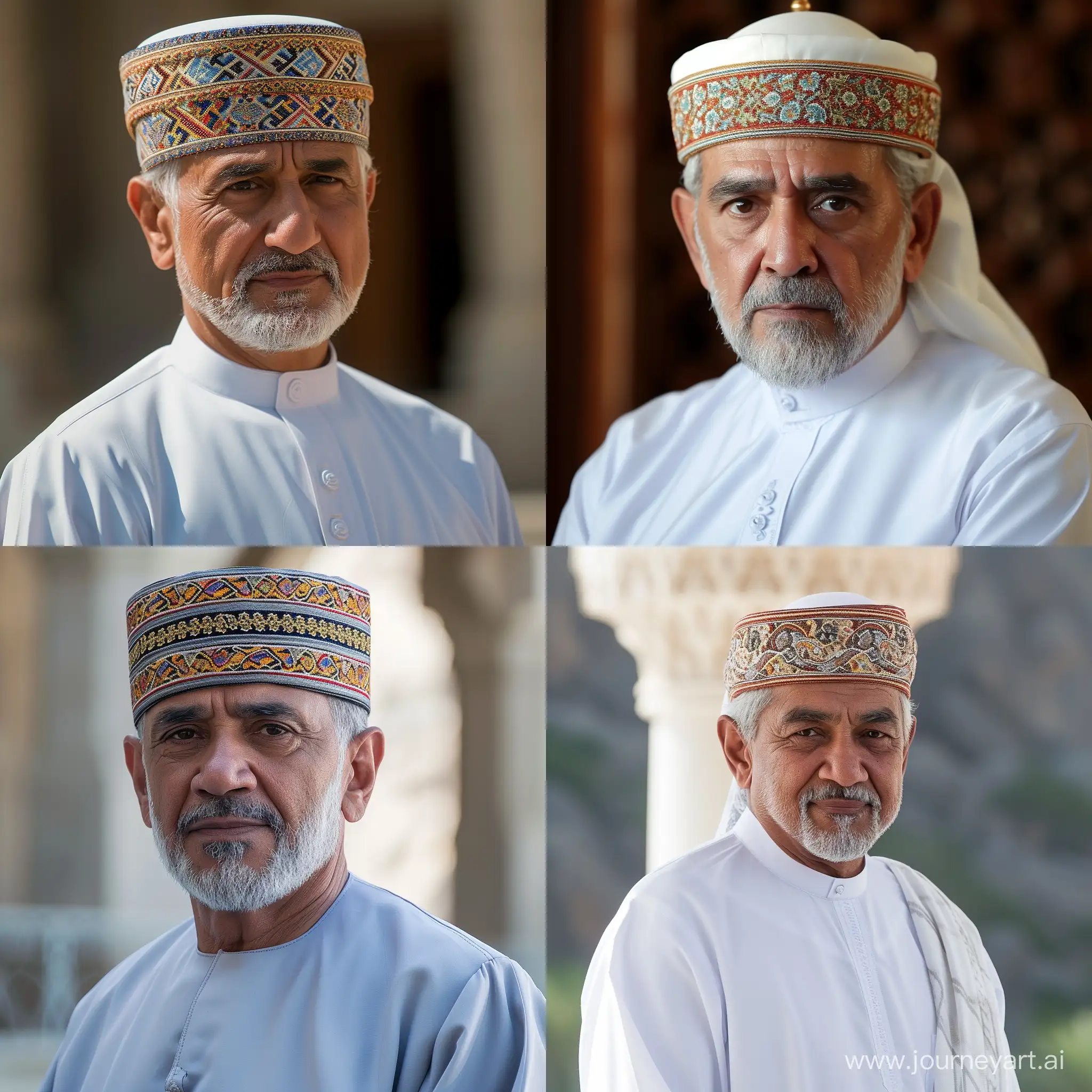 Sultan-Haitham-bin-Tariq-Al-Said-of-Oman-in-Regal-Attire