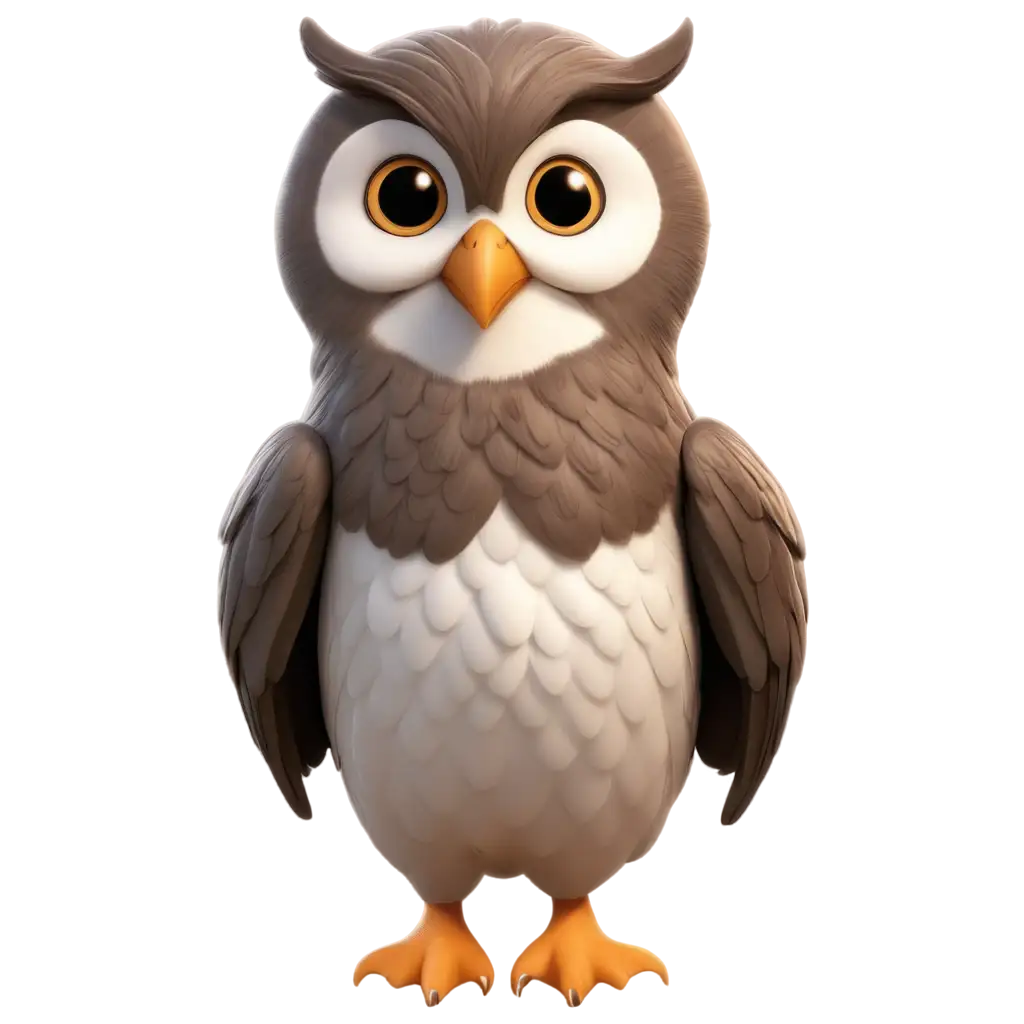 3d cute owl