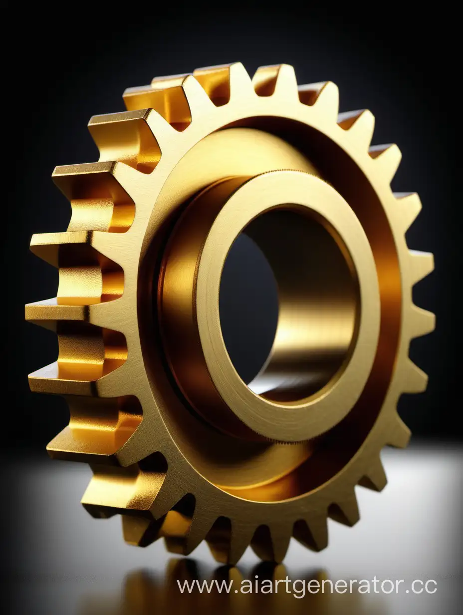 Golden-Volumetric-Gear-in-Real-Photo