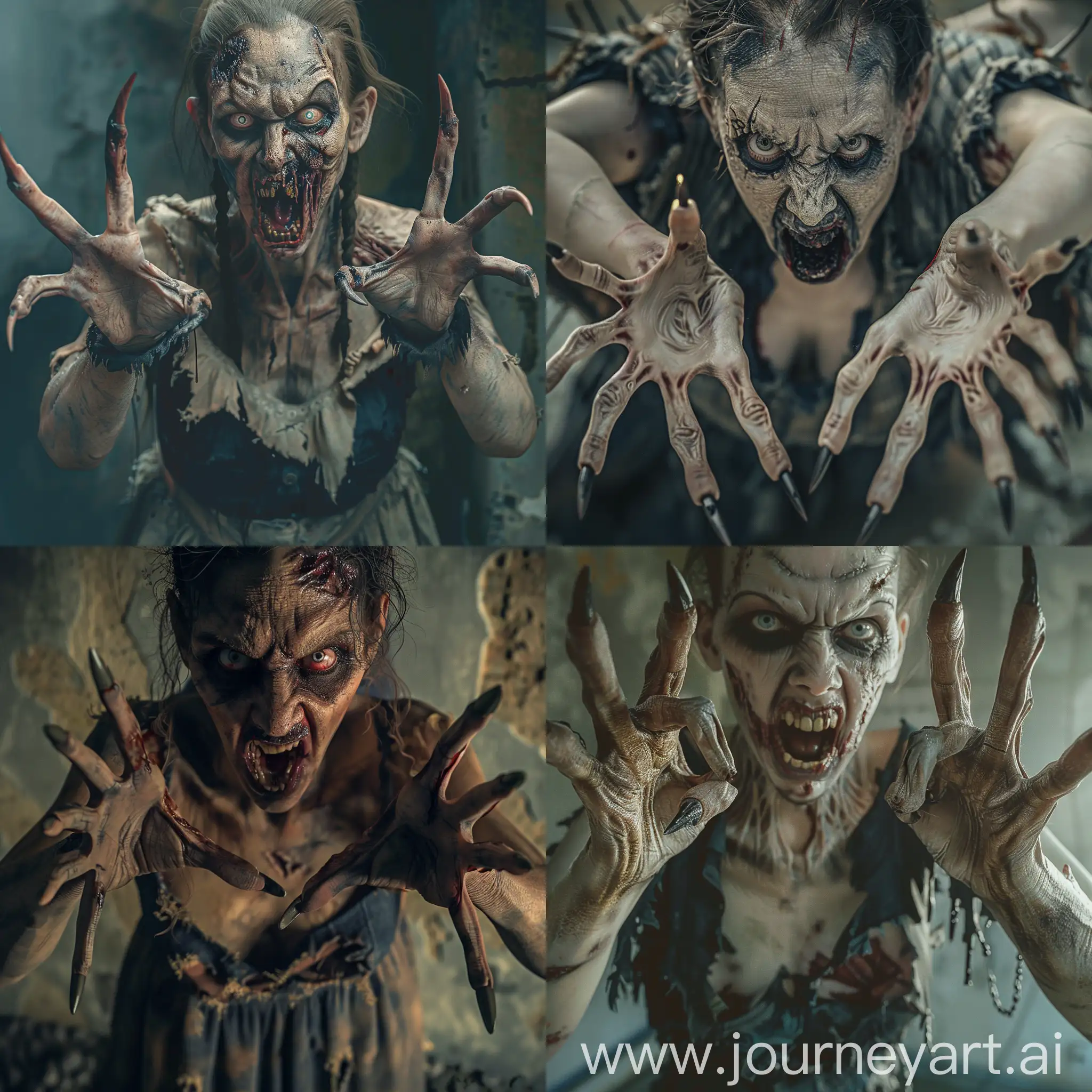 Terrifying-Zombie-Woman-with-Clawed-Hands-in-HyperRealistic-32K-UHD