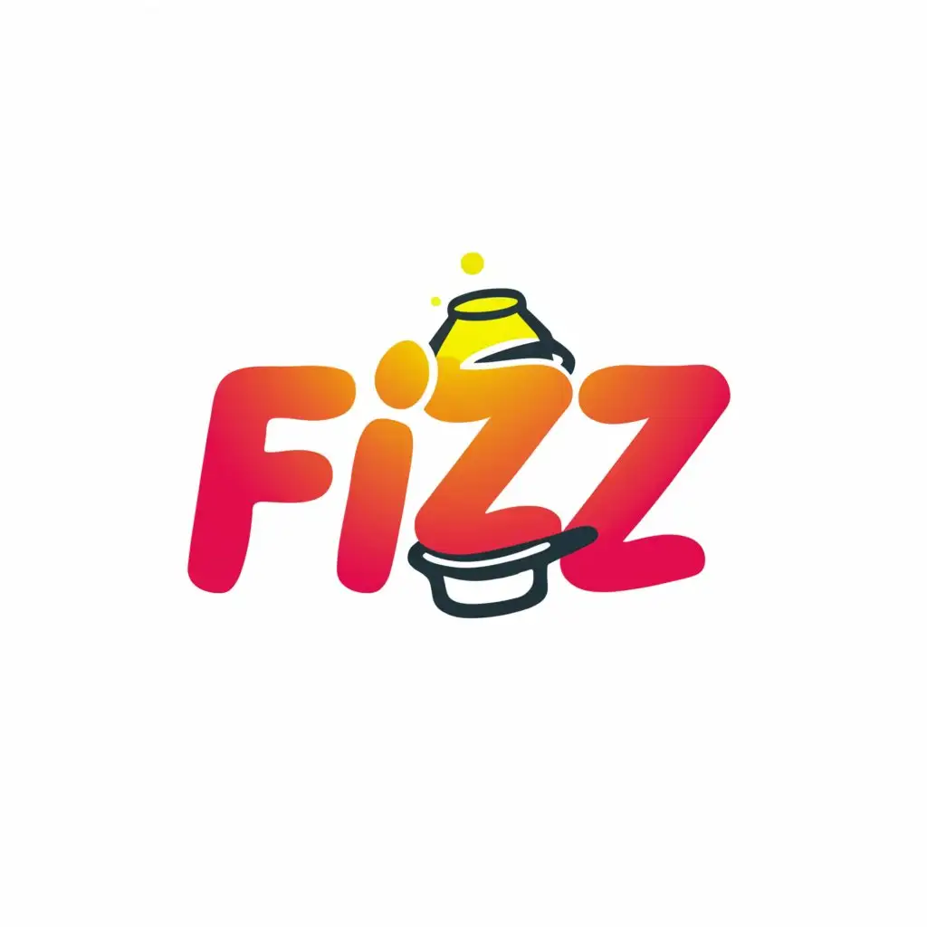a logo design,with the text "FIZZ", main symbol:Fun, Soda can logo, fruit drink,Minimalistic,clear background