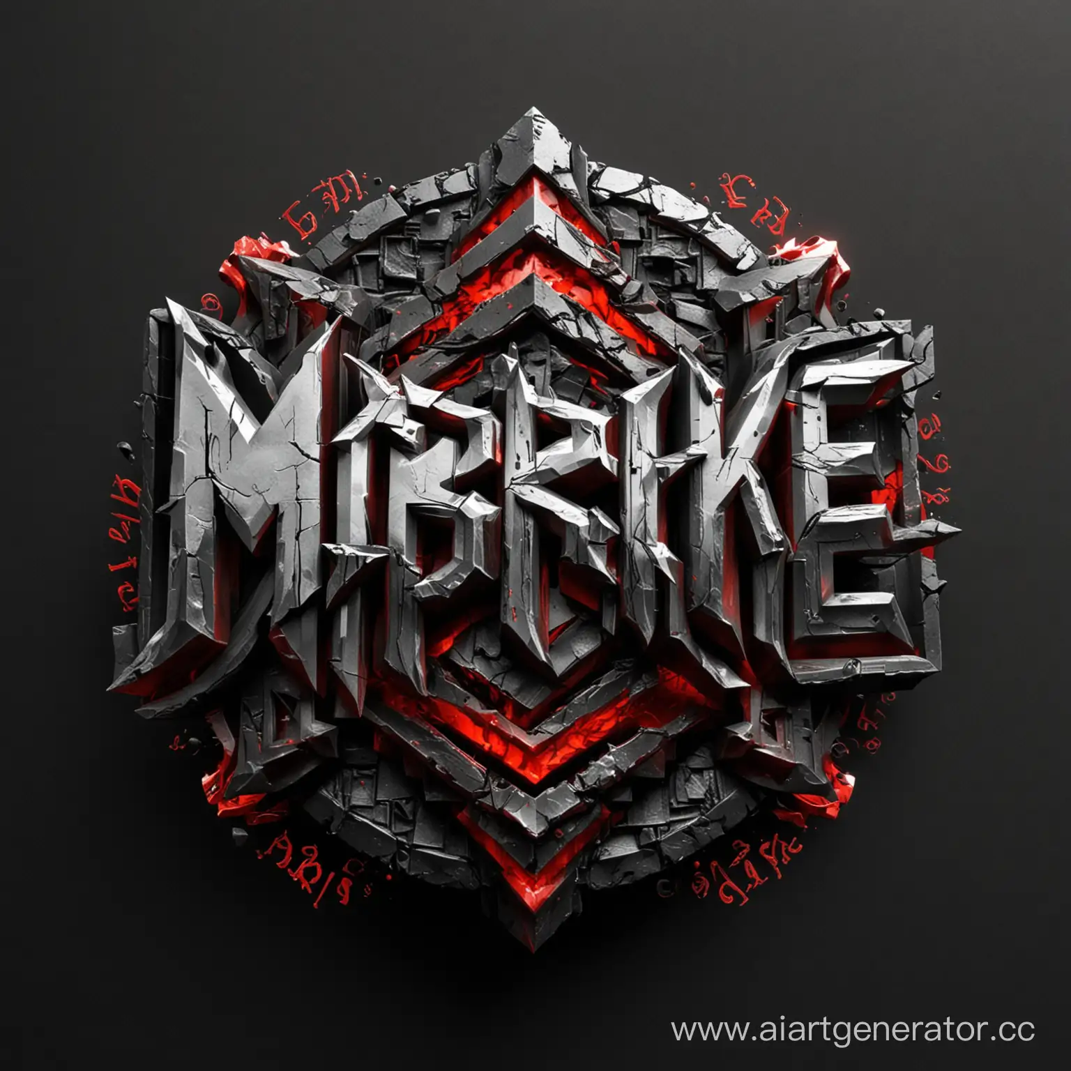 Сделай логотип обязательно на русском языке, название логотипа - Morskie Gadi. Тематика логотипа должна содержать частицы рок музыки, стиль логотипа 3D. Цвета чёрный и красный.
На изображении должен быть сам логотип и чёрный фон