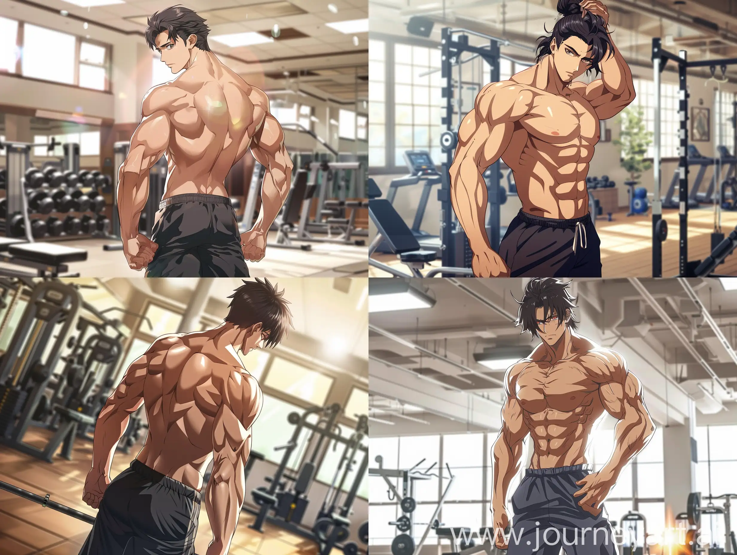 Muscular-Anime-Man-Gym-Full-Body-Pose