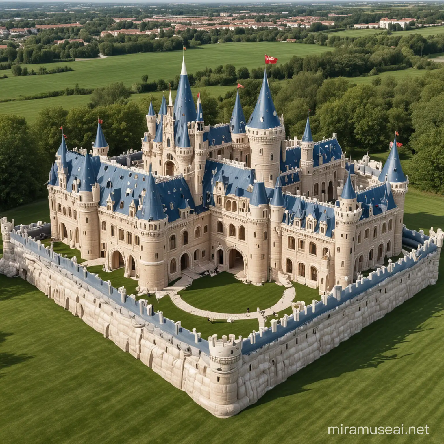 Massive inflatable castle home
