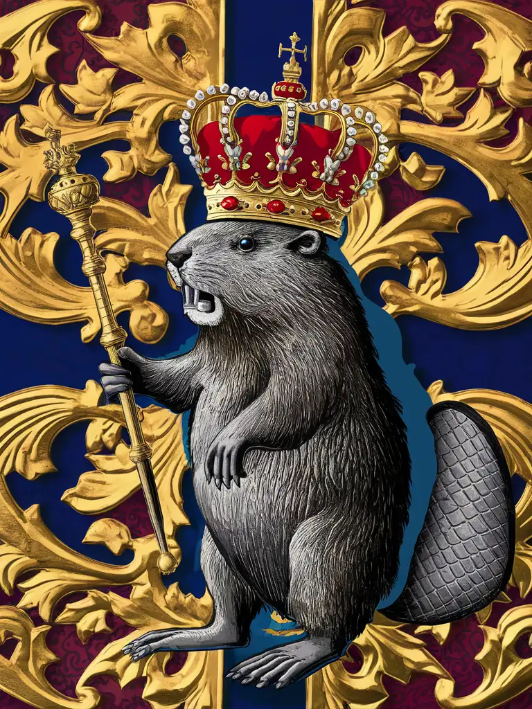 Regal-Beaver-Coat-of-Arms-with-a-Beaver-in-a-Crown