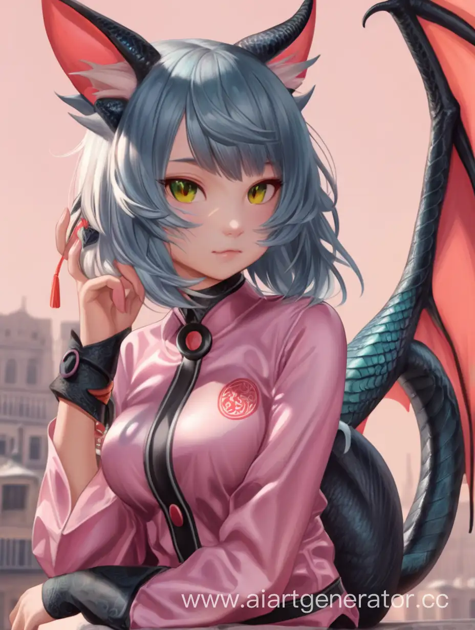 Enchanting-Dragon-Catgirl-Fantasy-Art