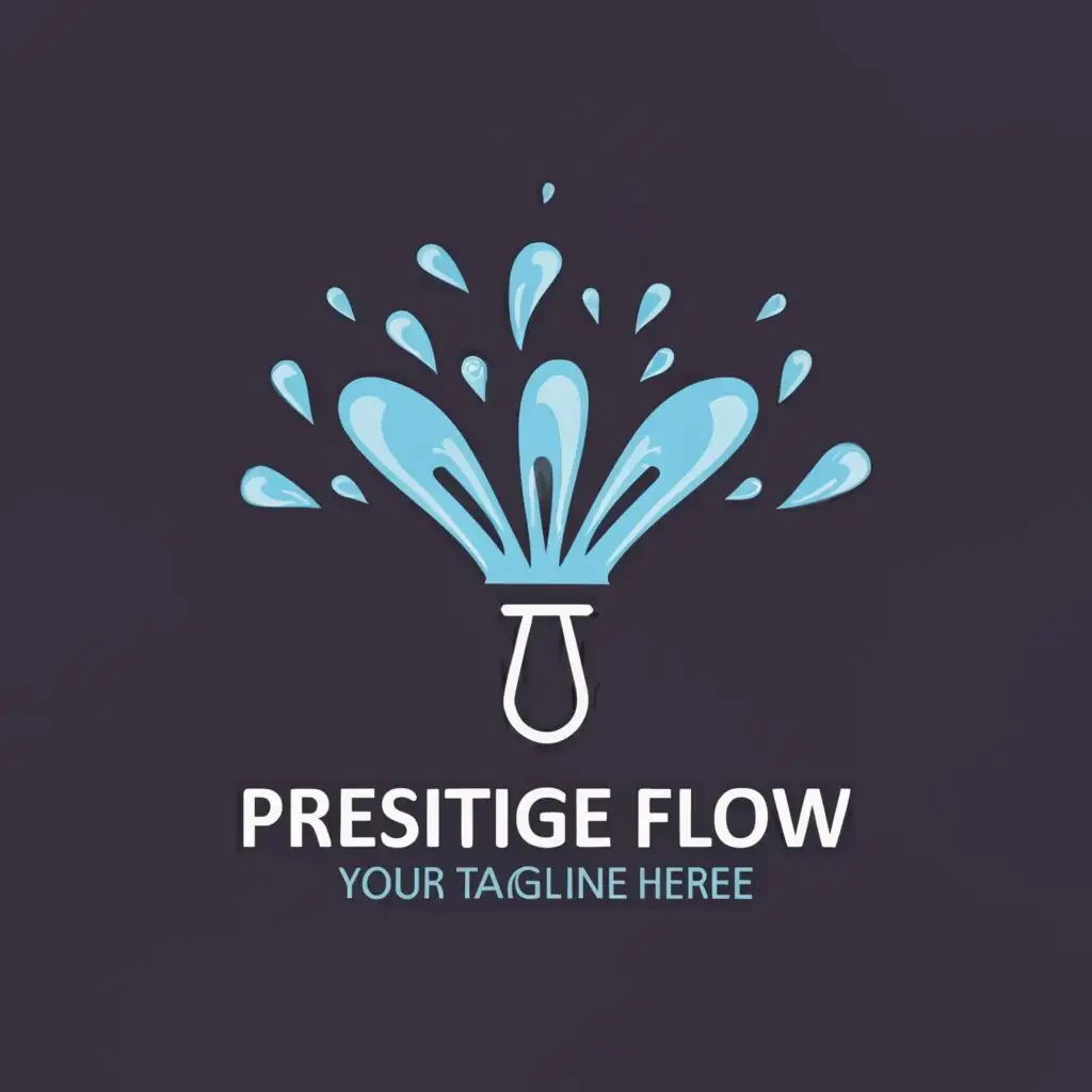 Logo-Design-for-Prestige-Flow-Regal-Squeegee-with-Crown-Silhouette-and-Water-Droplets