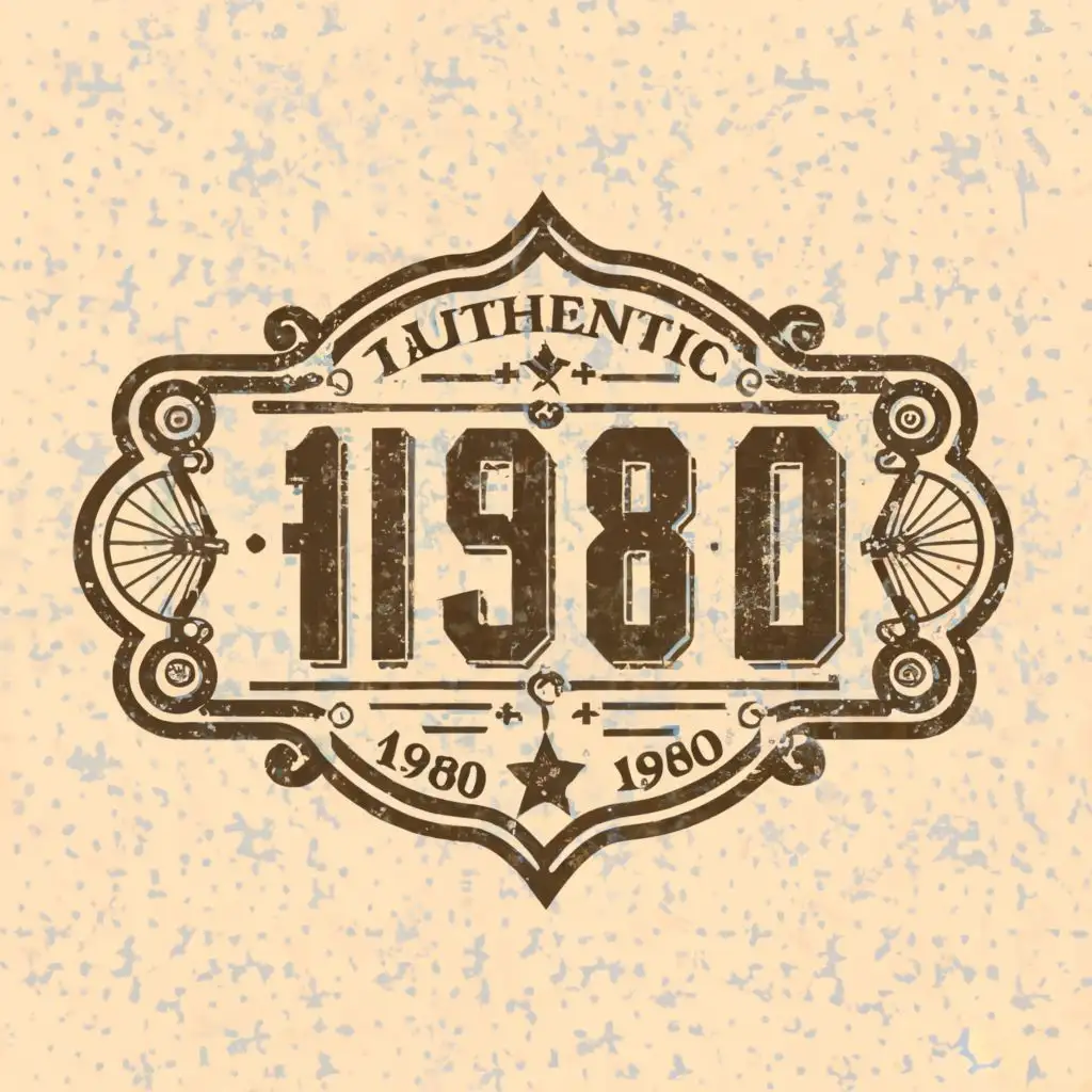logo, Old, Authentic Classic, with the text "1980", typography, be used in Restaurant industry