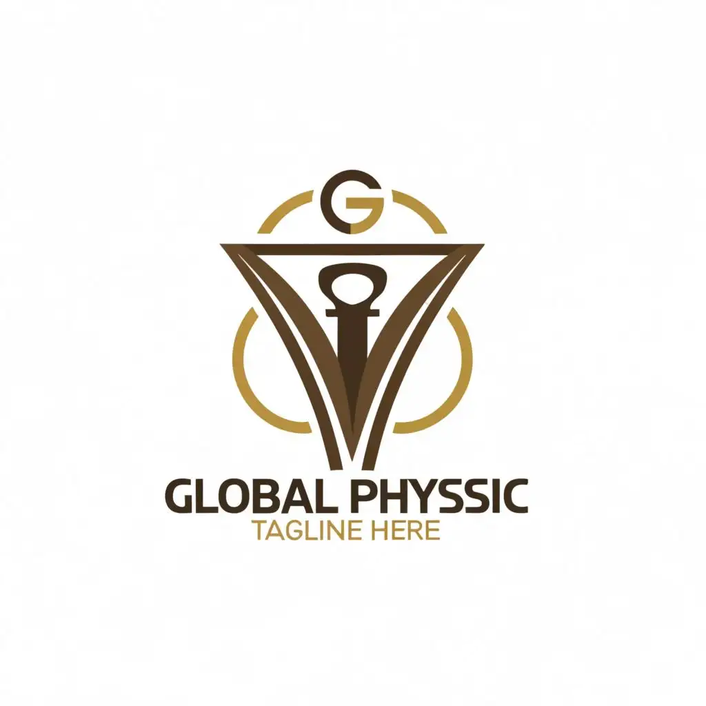 a logo design,with the text "Global physic", main symbol: Cultural heritage 
technology 
,Moderate,be used in Sports Fitness industry,clear background
