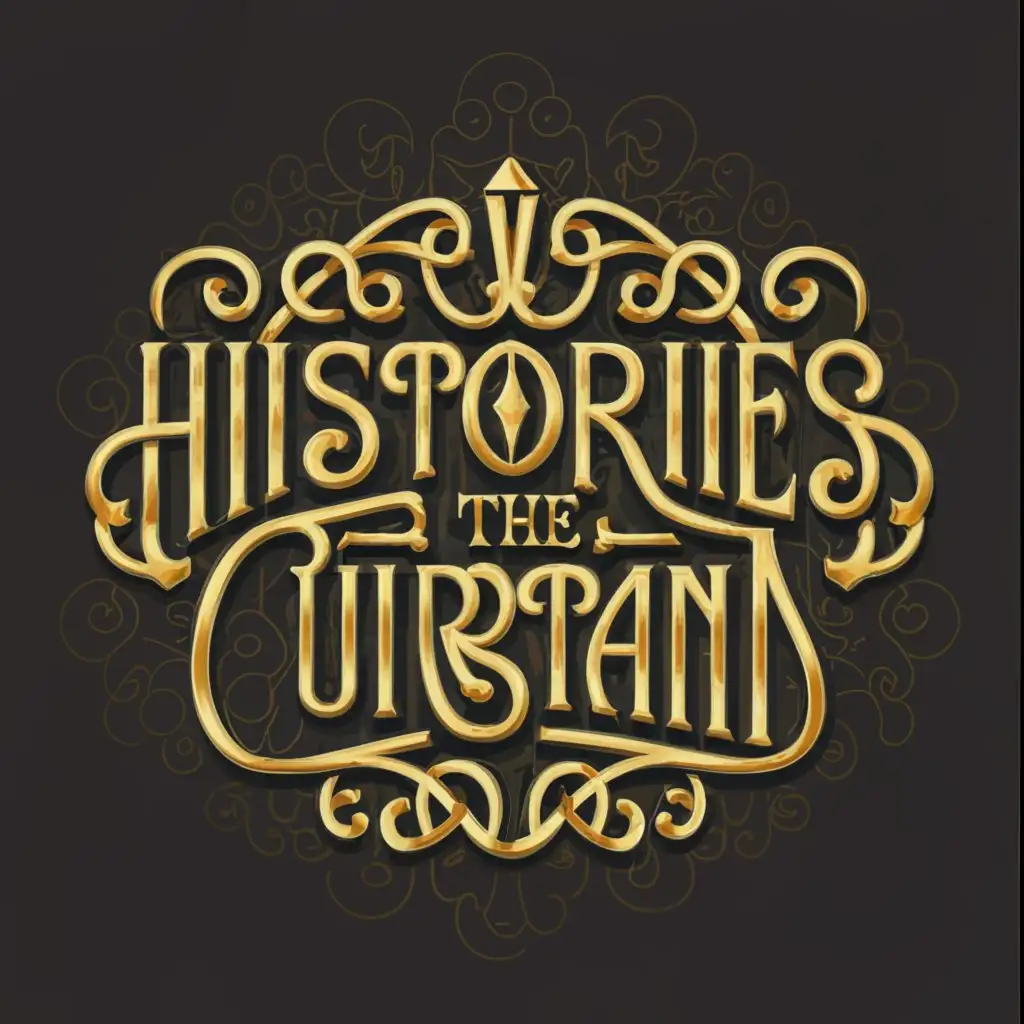 LOGO-Design-For-Histories-Behind-the-Curtain-Stylistic-Font-with-Complex-and-Clear-Background