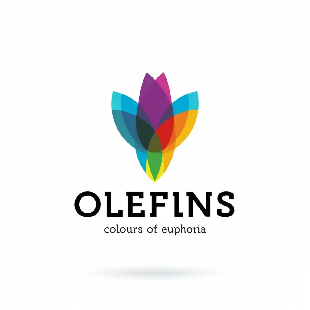 a logo design,with the text "Olefins colours of Euphoria", main symbol:Elegant,Moderate,be used in Events industry,clear background