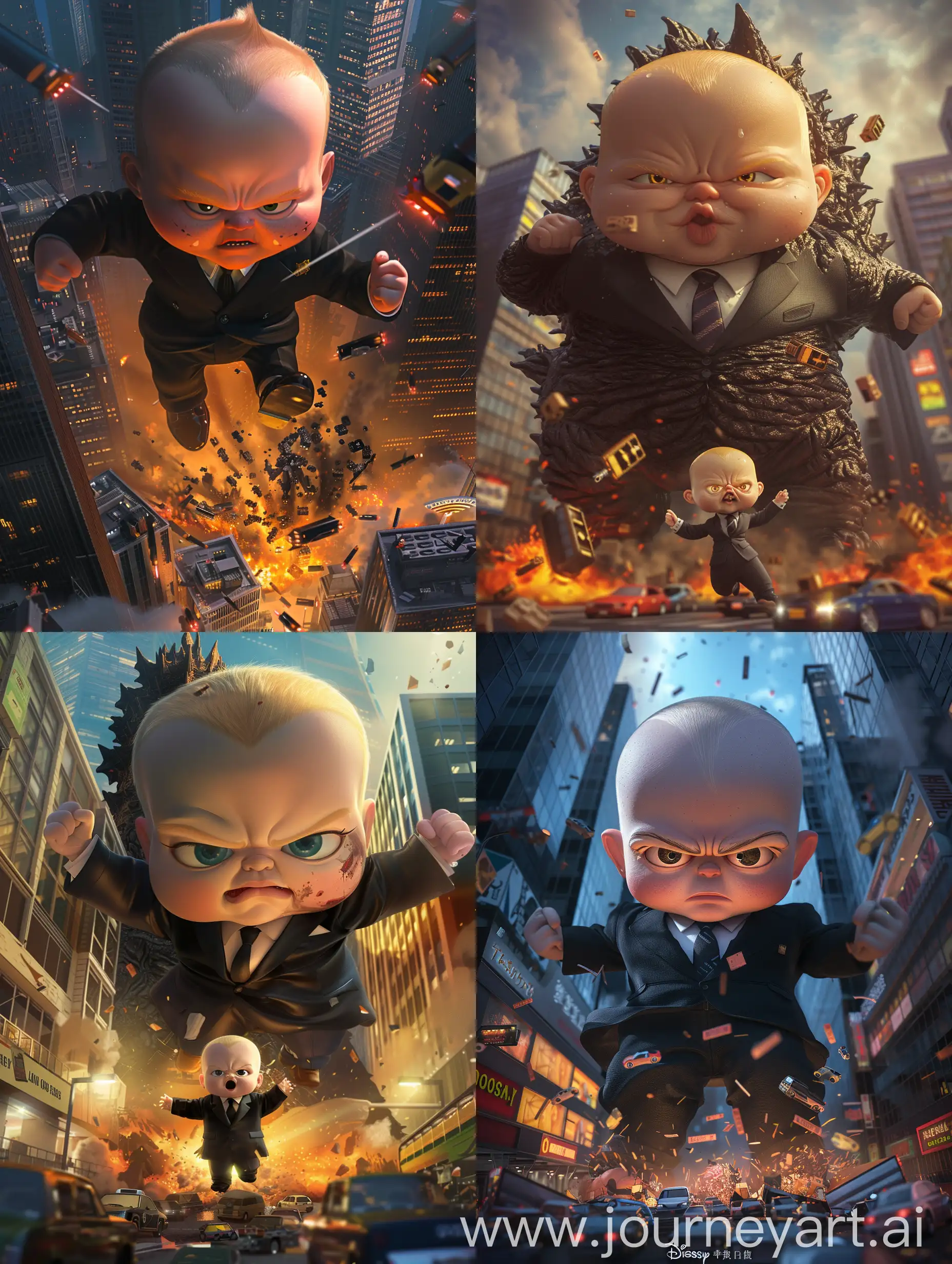 Enormous-Bald-Baby-Rampages-Through-Tokyo-Photorealistic-HiRes-Scene