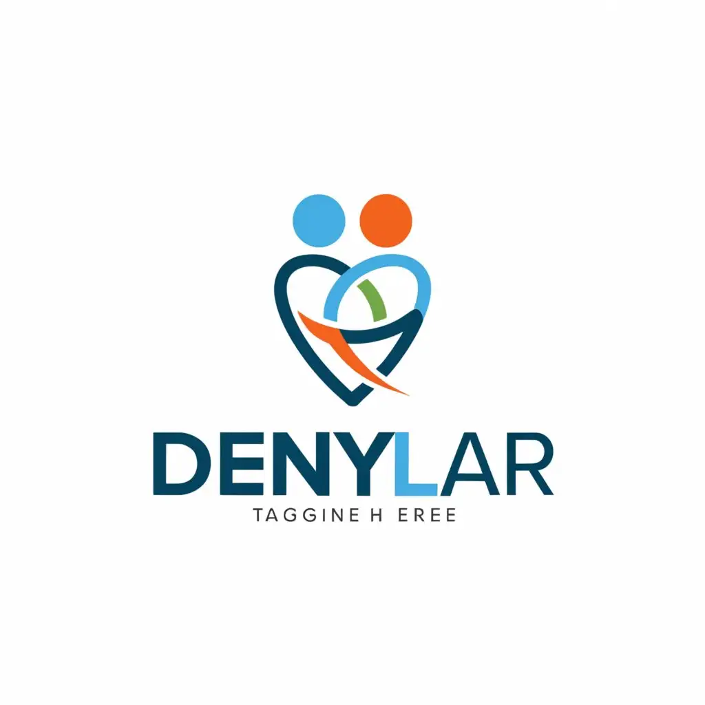 a logo design,with the text ""DentyLar"", main symbol:old people senior people,Moderate,be used in Medical Dental industry,clear background