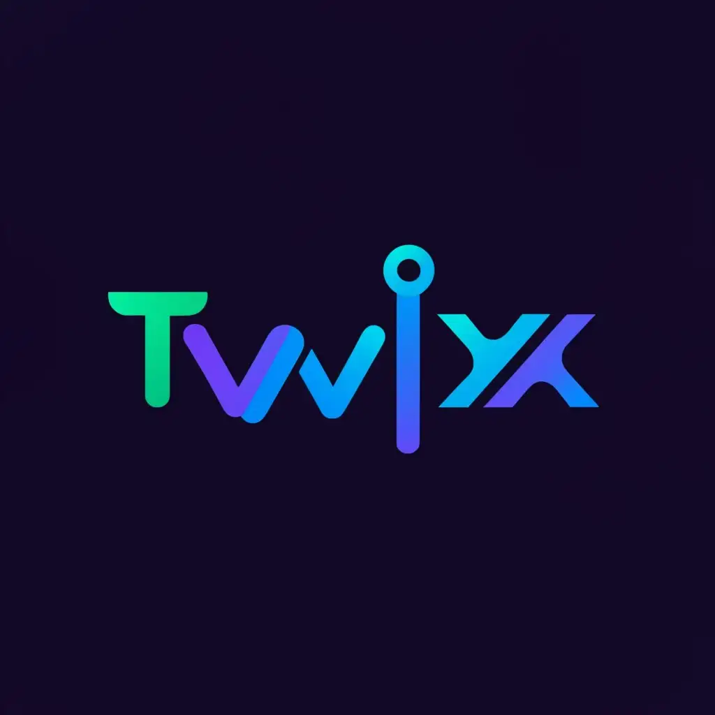 a logo design,with the text "TWINX", main symbol:TWINX,Moderate,be used in Internet industry,clear background