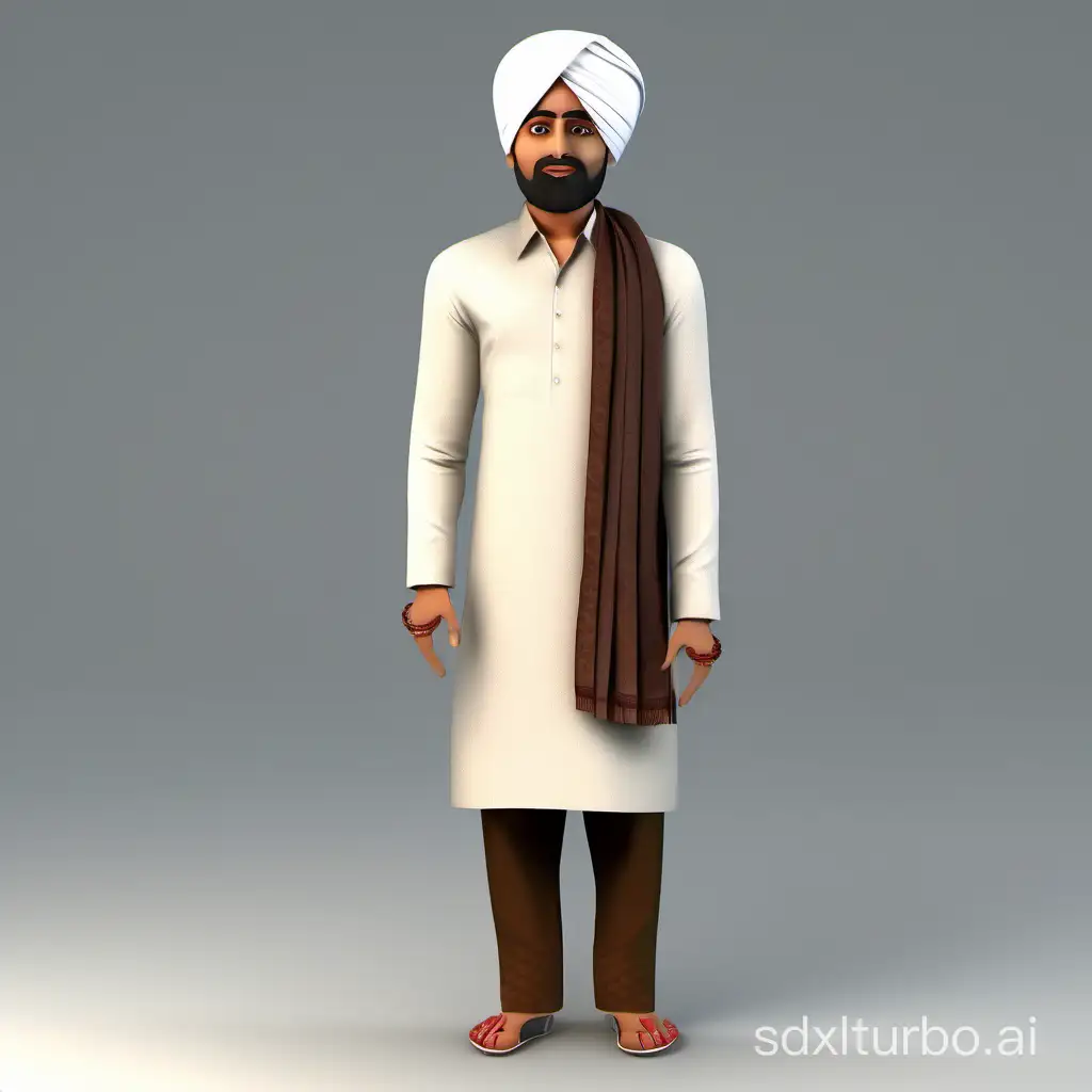Traditional-Indian-Man-in-3D-Rendering