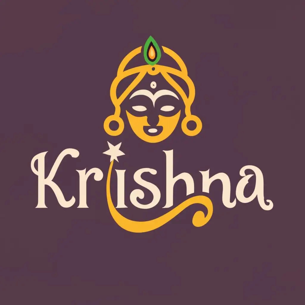 LOGO-Design-For-Krishna-Fans-Page-Devotional-Bliss-in-Typography-and-Lyrics