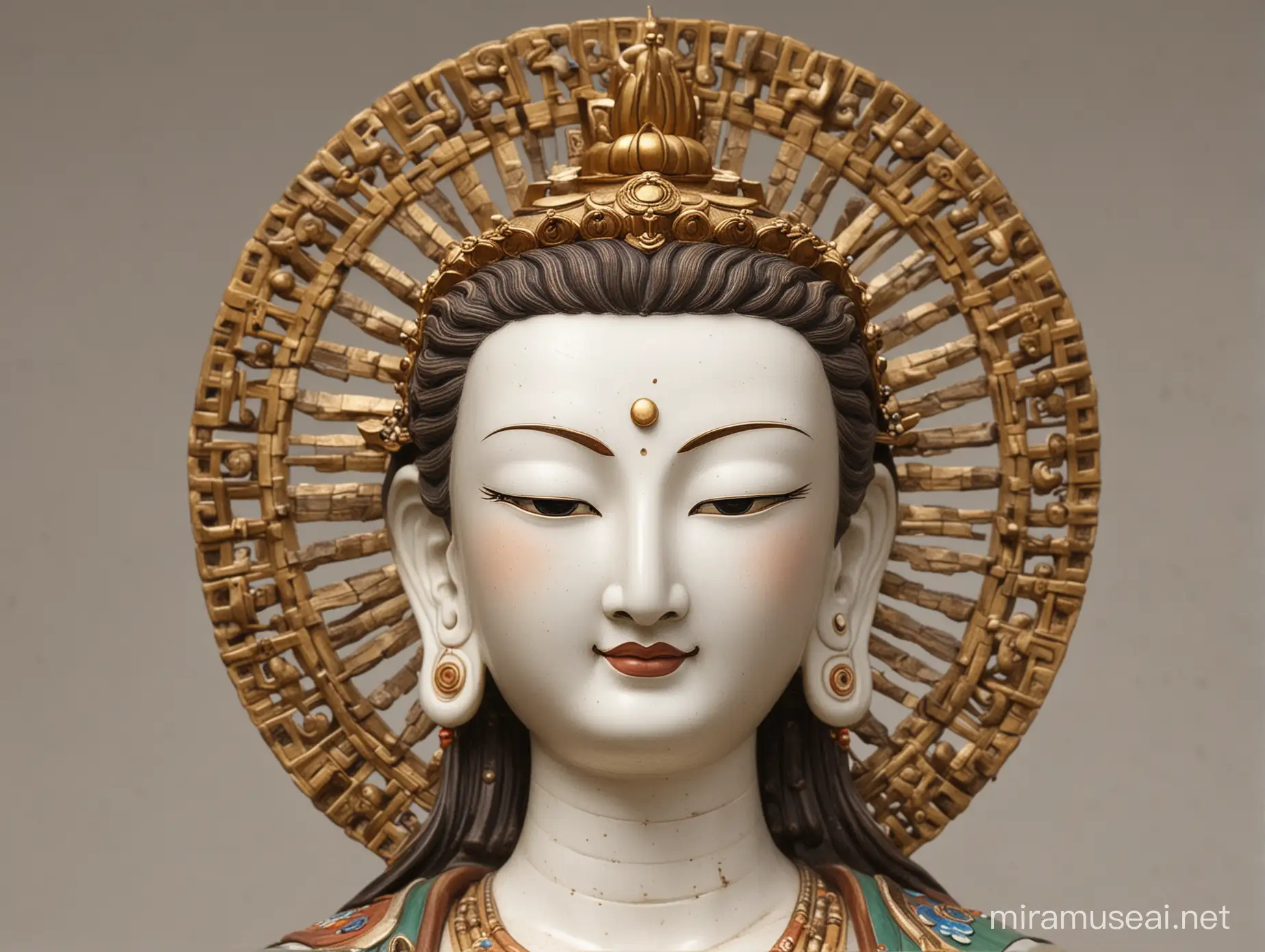 Radiant Avalokitesvara Serene Bodhisattva with a Glowing Countenance