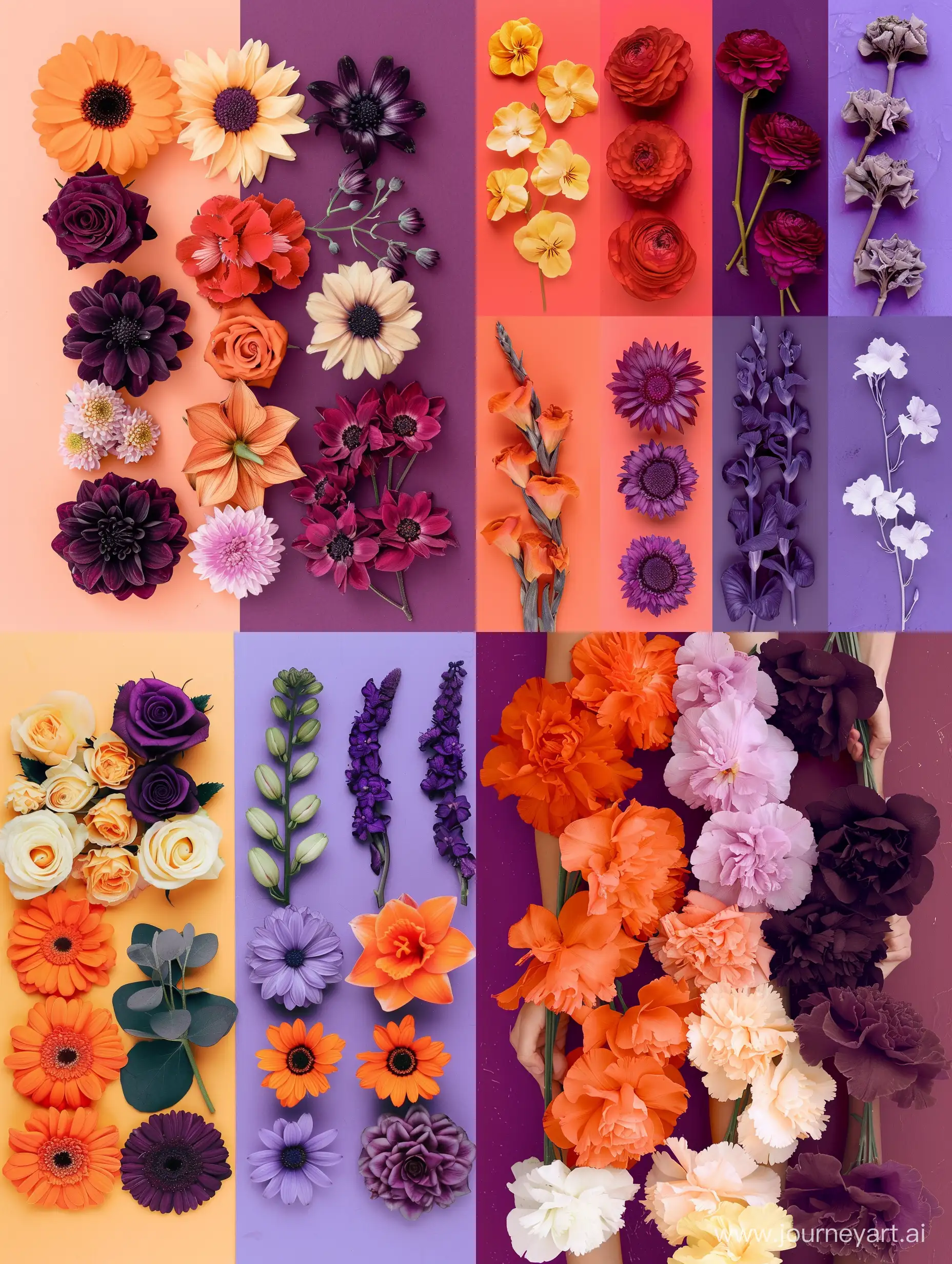 Vibrant-Orange-Flower-Arrangement-Stunning-Floral-Composition-in-Captivating-Shades