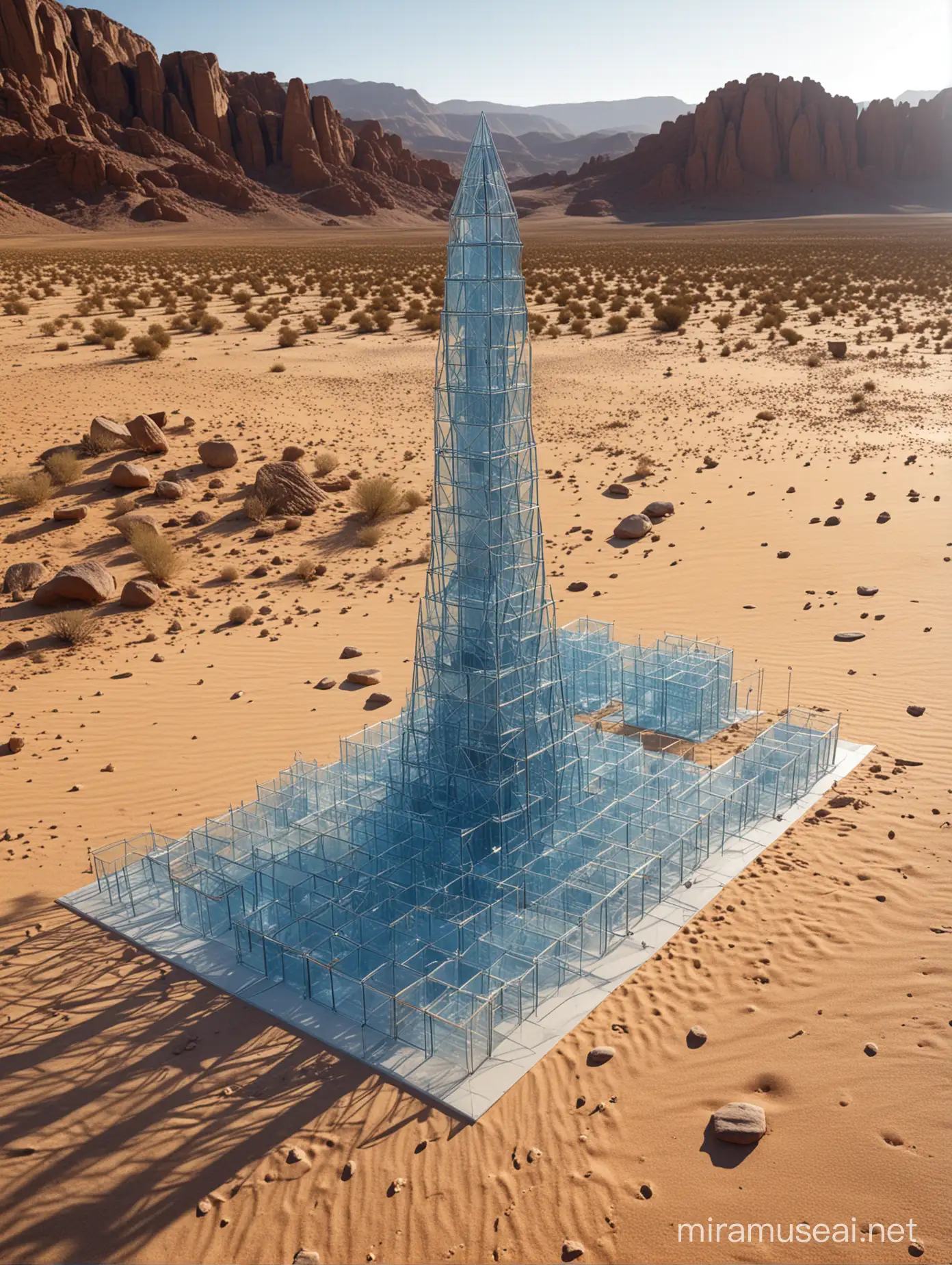 Majestic Desert Towers A Glimpse into Isolation and Vastness