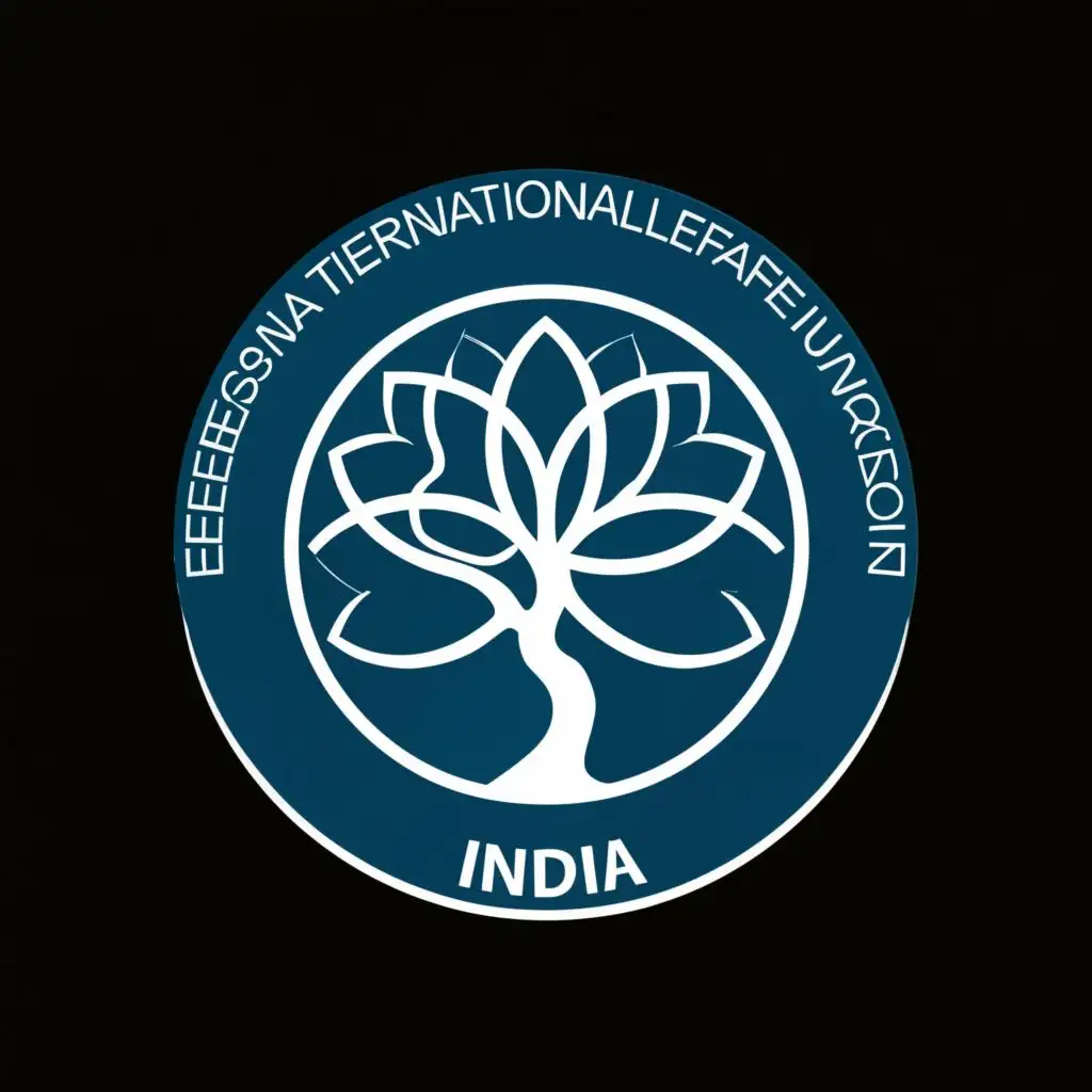 logo, Biology, with the text "Dr. Tusar Guru International Welfare Foundation India", typography, be used in Religious industry