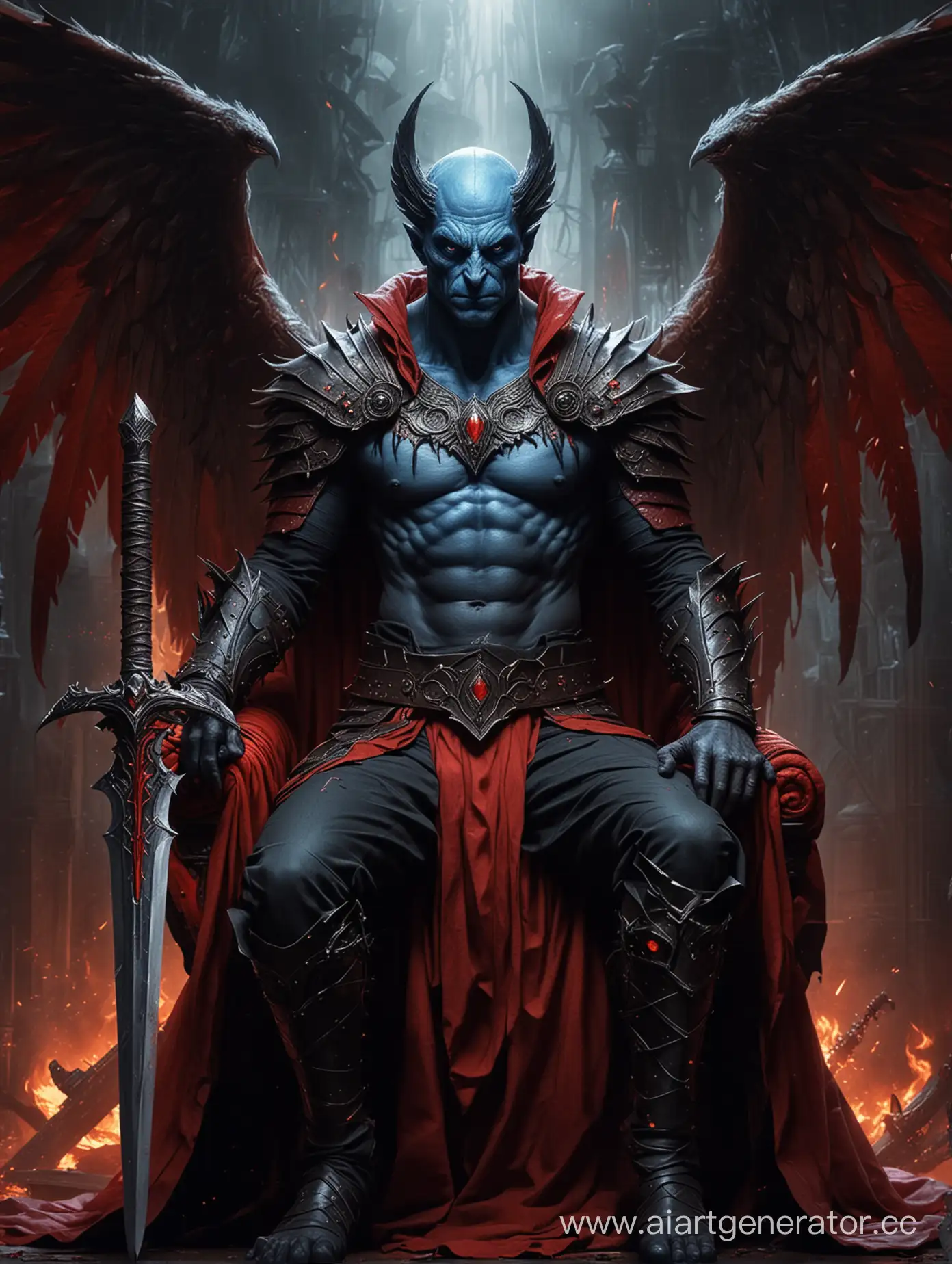 Boogeyman-with-Blue-Eyes-Wings-on-a-Red-Throne-with-Fiery-Sword