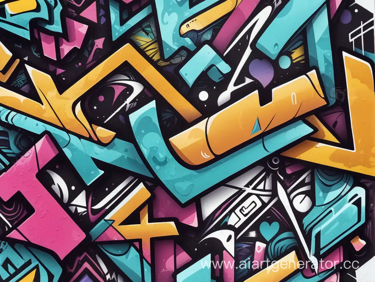 абстрактные элементы  графити