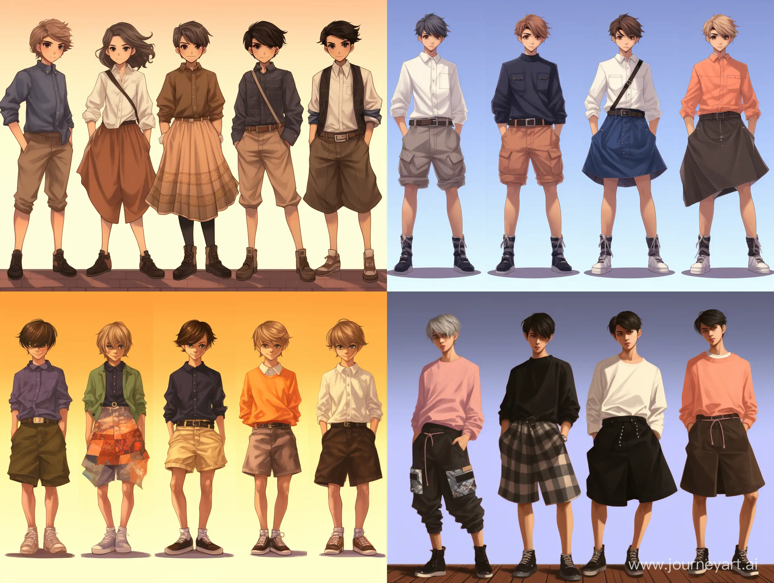 Playful-Boys-in-JK-Skirts-Quirky-Fashion-Exploration
