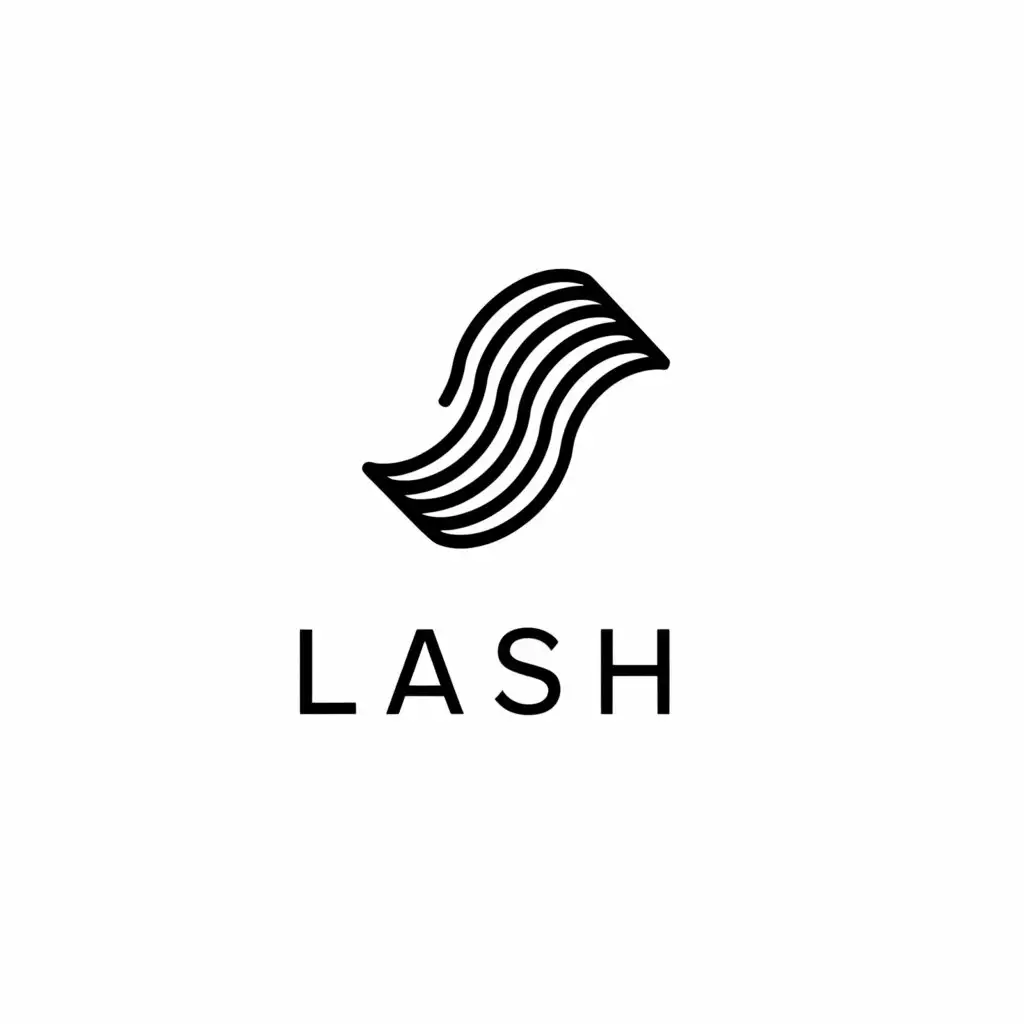 a logo design,with the text "LASH", main symbol:Eyebrows, eyelashes,Moderate,be used in Beauty Spa industry,clear background