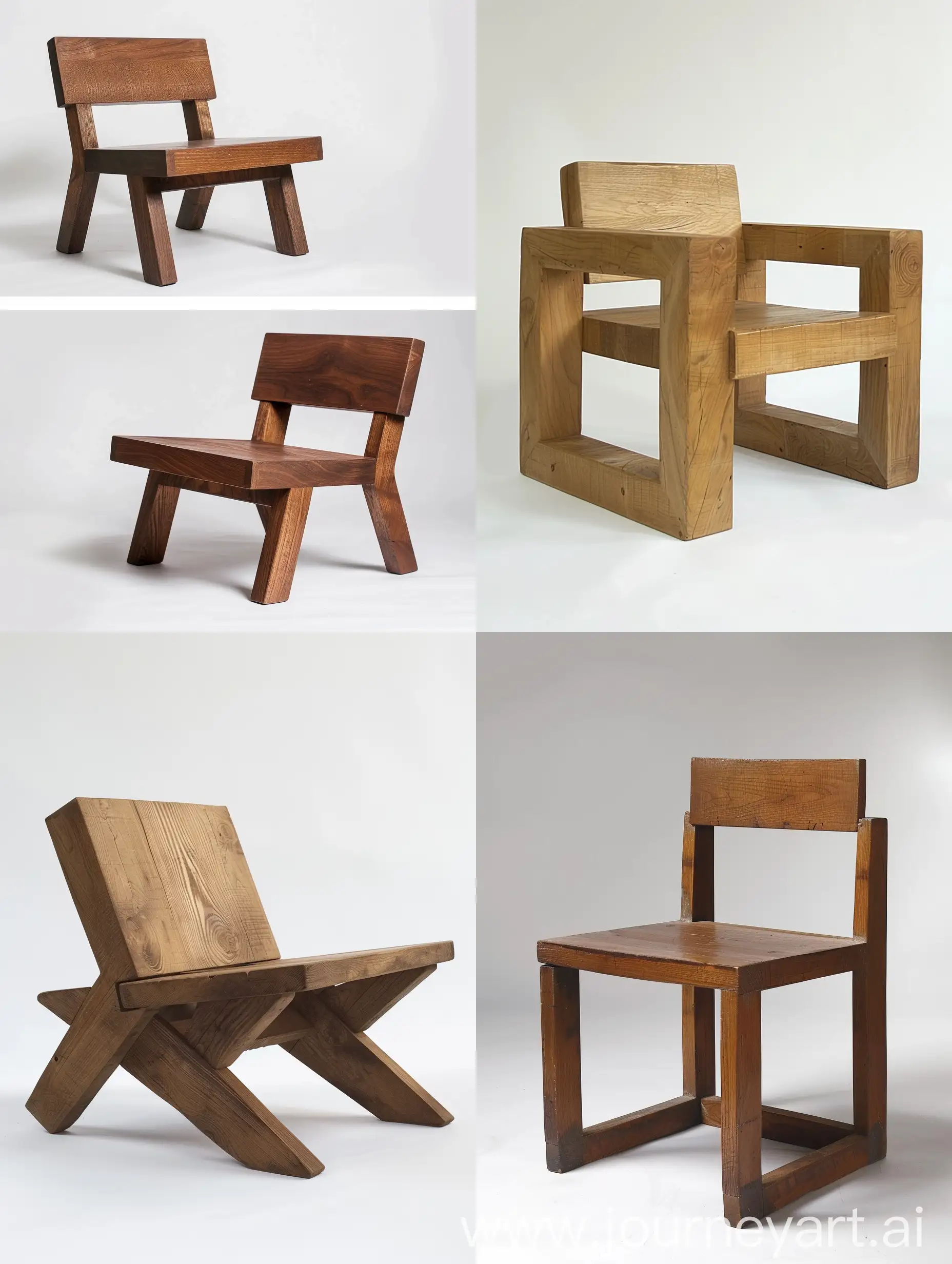 Design a new design for a minimal wooden chair