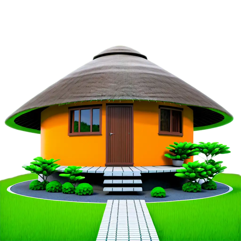 A house in a round hut