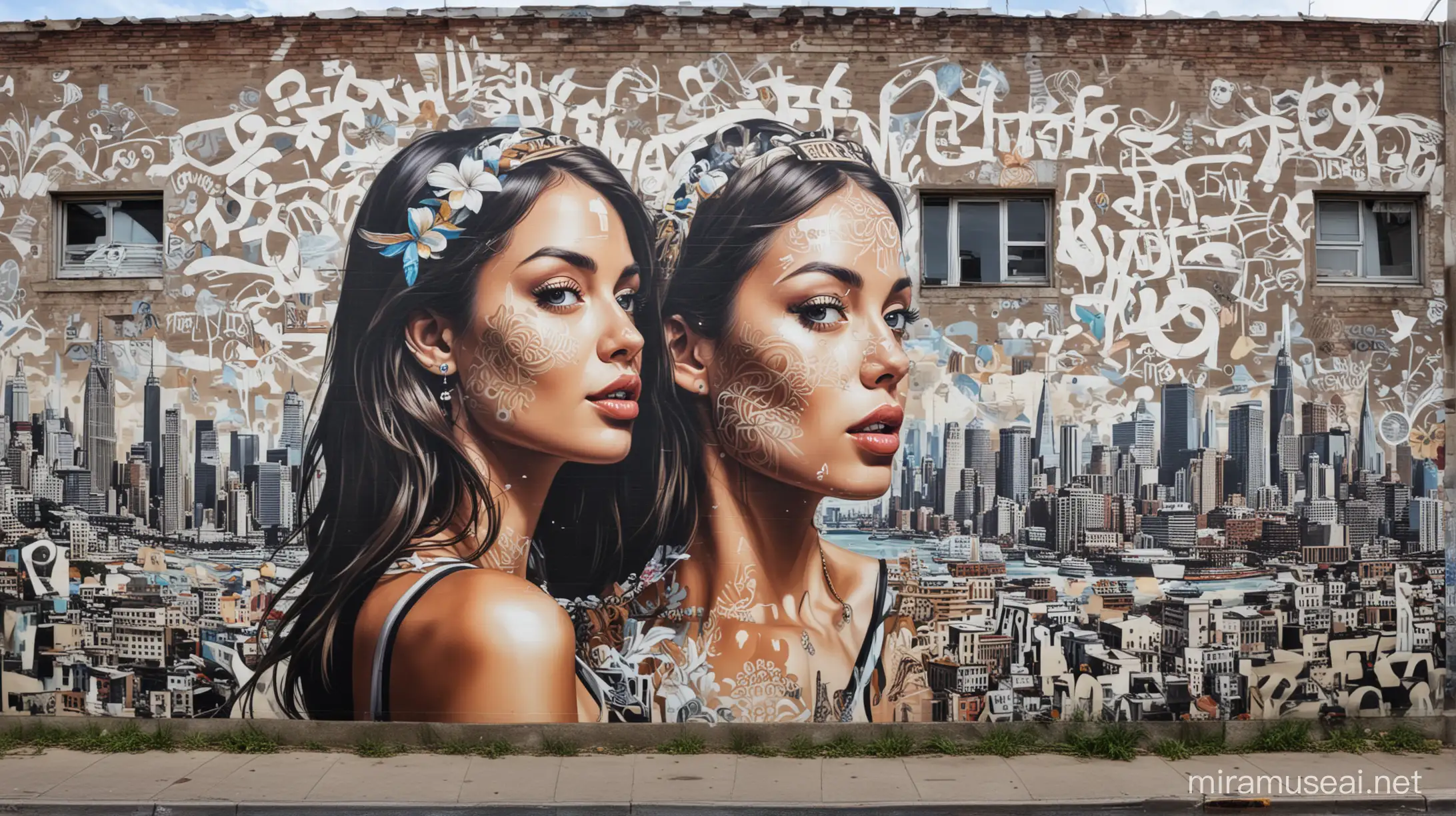 un panorama en mode street art tristan eaton et souvenirs voyage, plages de cocotiers, new-york, porto, rome 