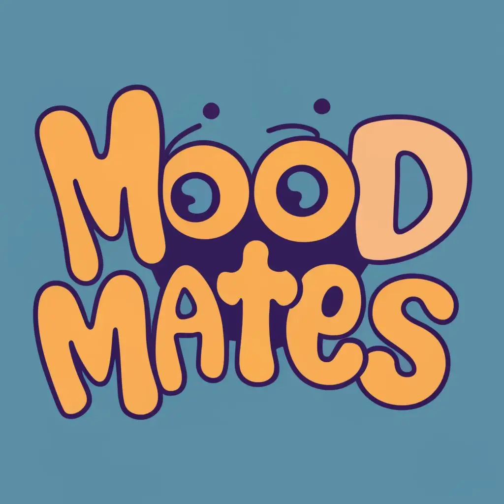 logo, Cartoon, with the text "Mood Mates", typography, be used in Home Family industry