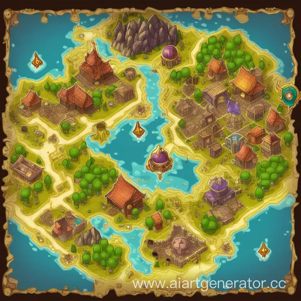 Mini-map of the game world