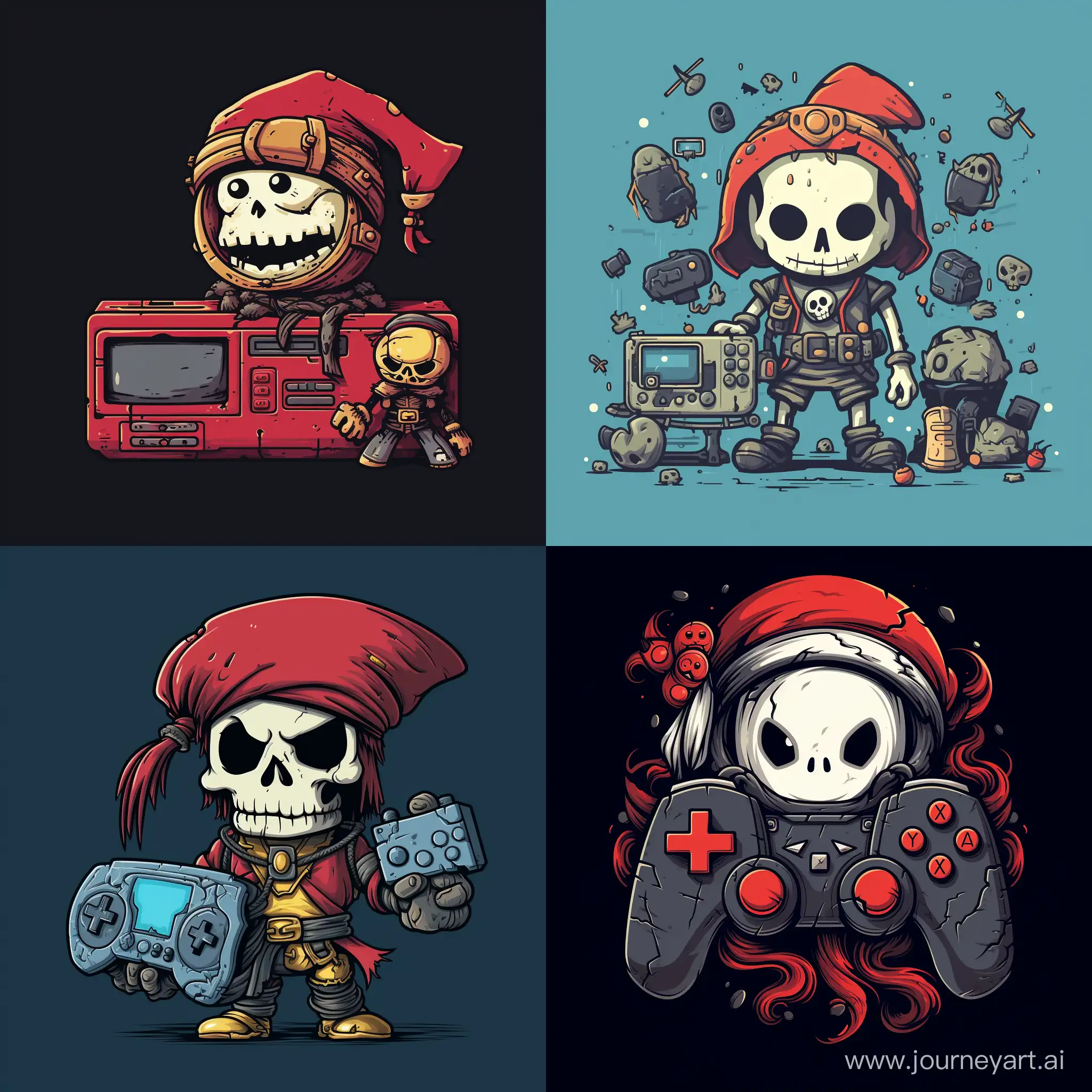 RetroTech-Jolly-Roger-Linux-Mascot-with-a-Nostalgic-Console-Twist