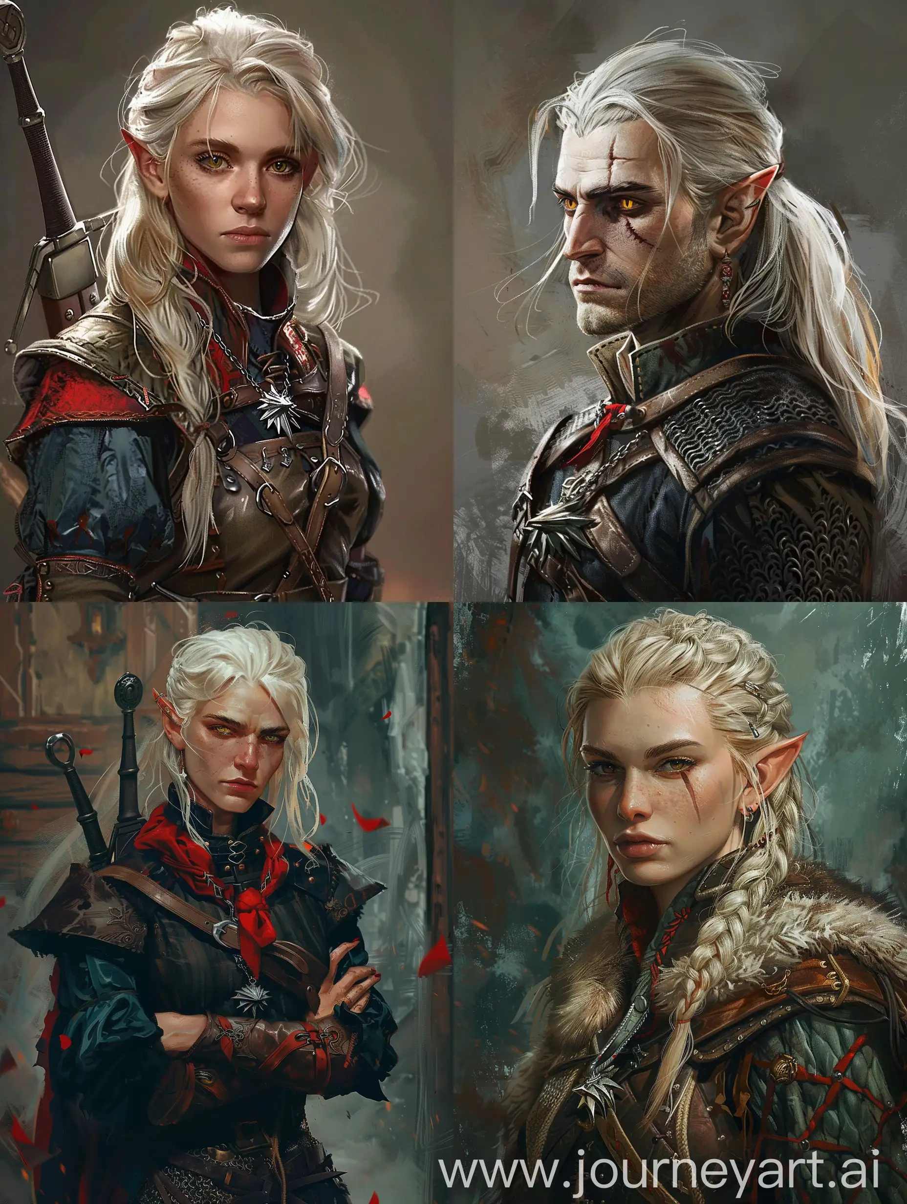 Elf Eredin Breakk Glas from the game "The Witcher 3" in the style of igia 