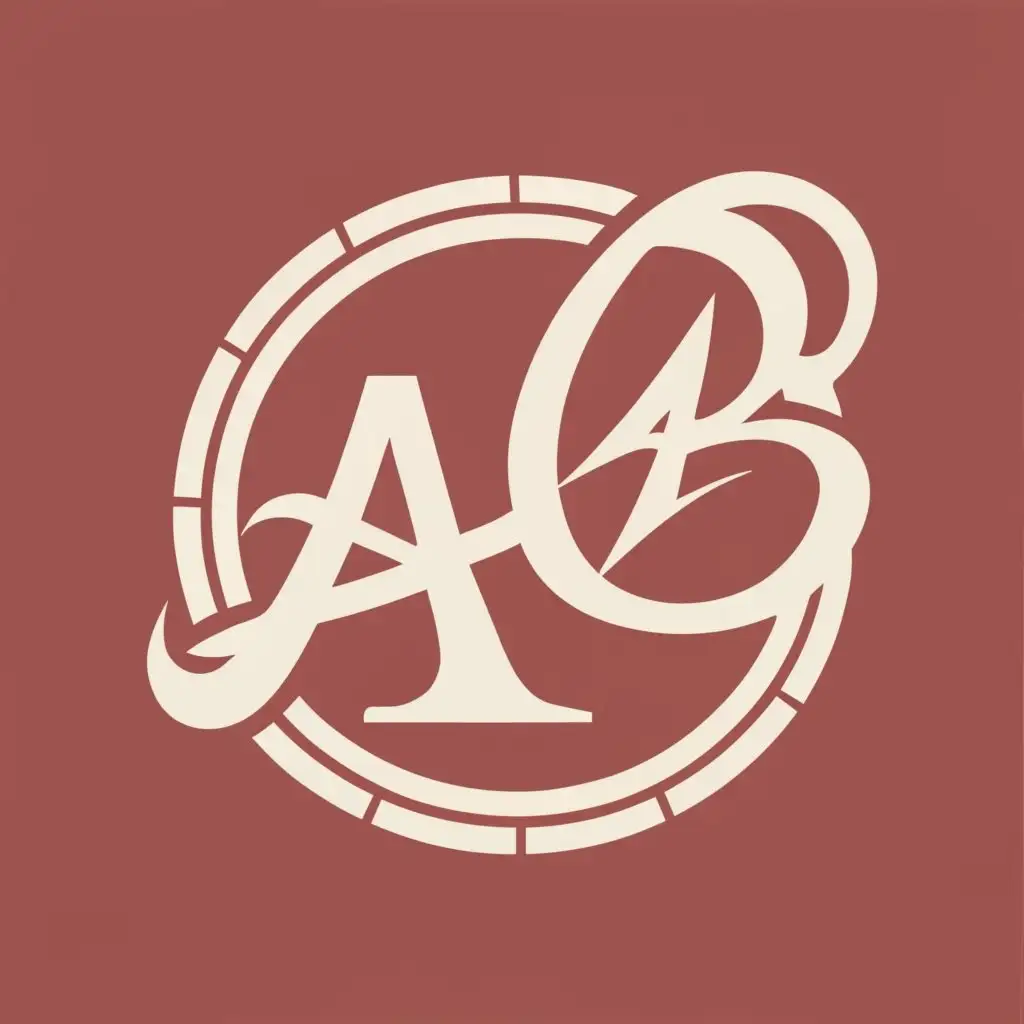 logo, spoked wheels, with the text "AB", typography, be used in Automotive industry