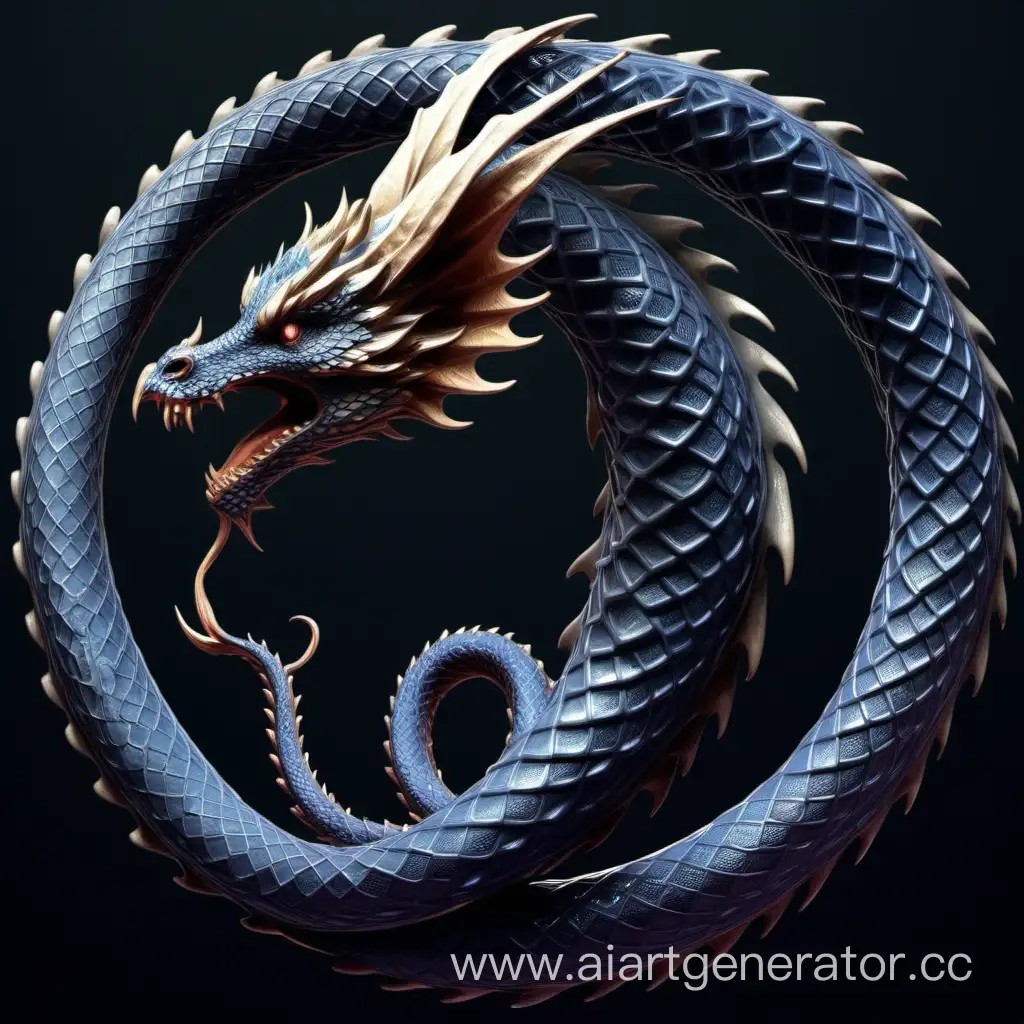 Ouroboros-Dragon-Devours-Its-Own-Tail-Art