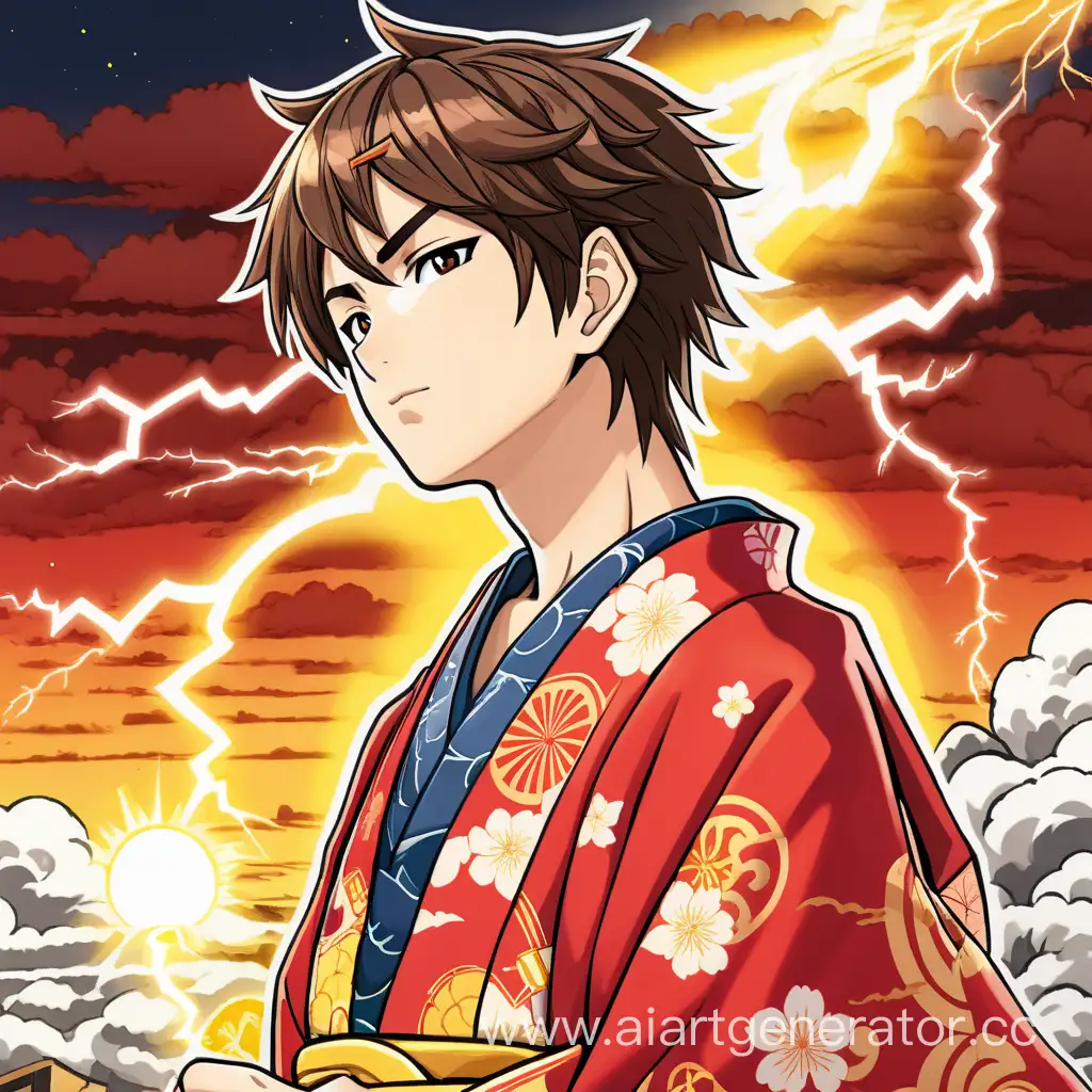 Energetic-Manga-Enthusiast-in-Vibrant-Kimono-with-Golden-Lightning-Patterns