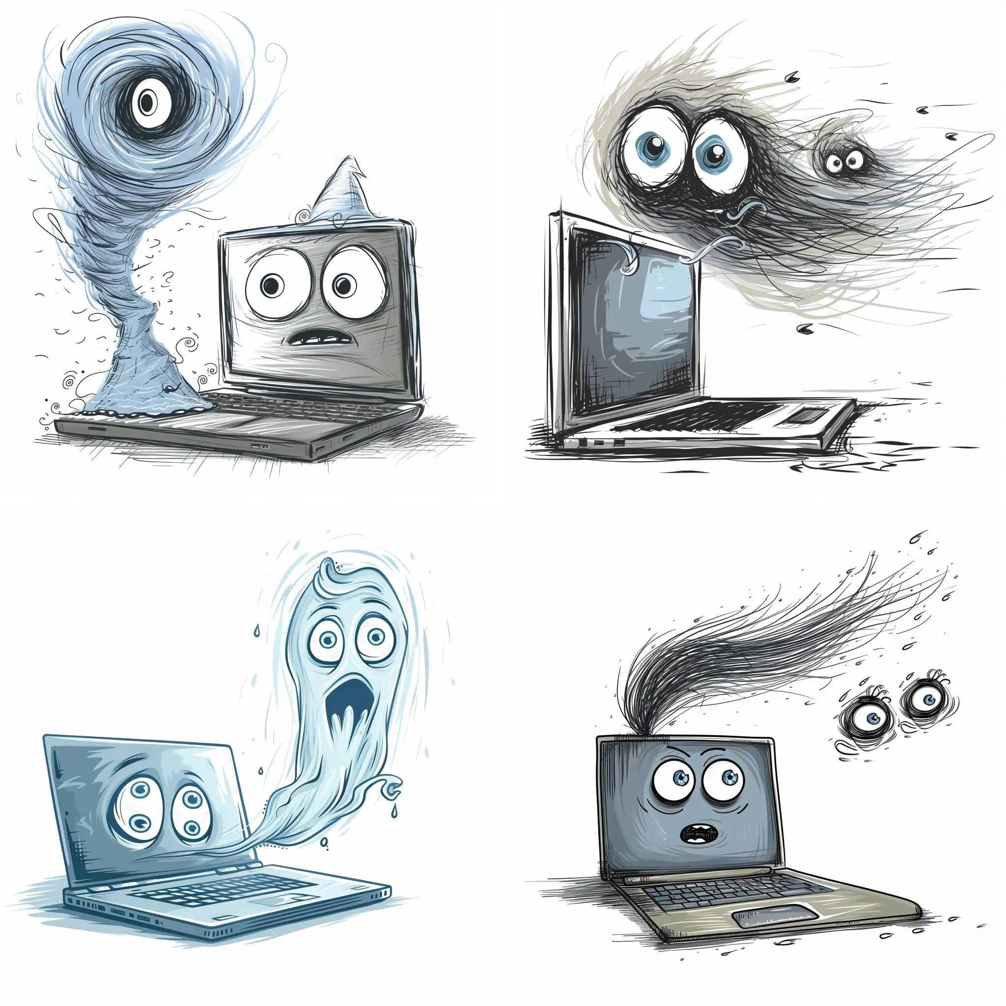 Enchanting-Laptop-Character-Communicating-with-Magical-Wind-in-Vector-Sketch-Drawing
