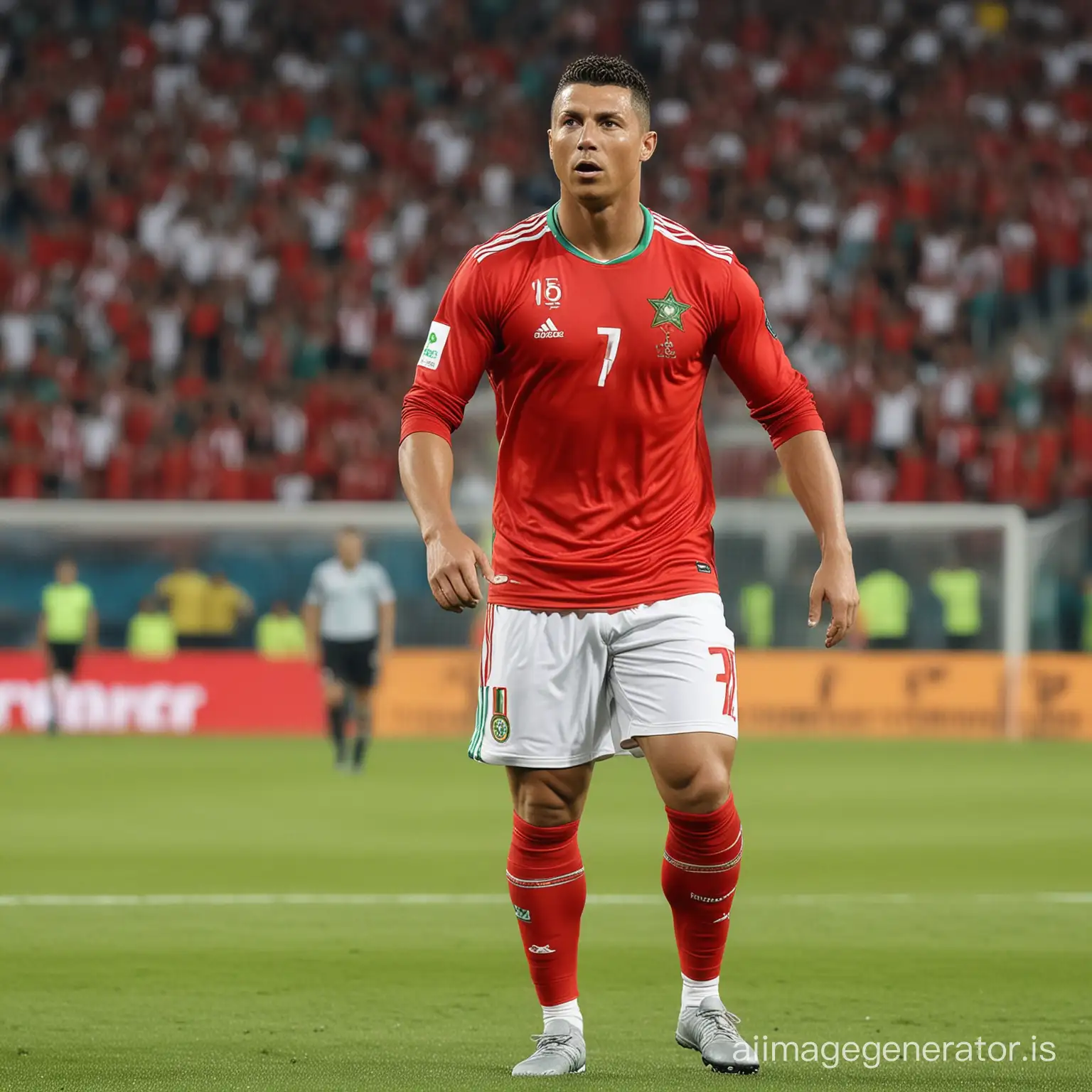 Soccer Icon Ronaldo Dazzles In Moroccos Colors 