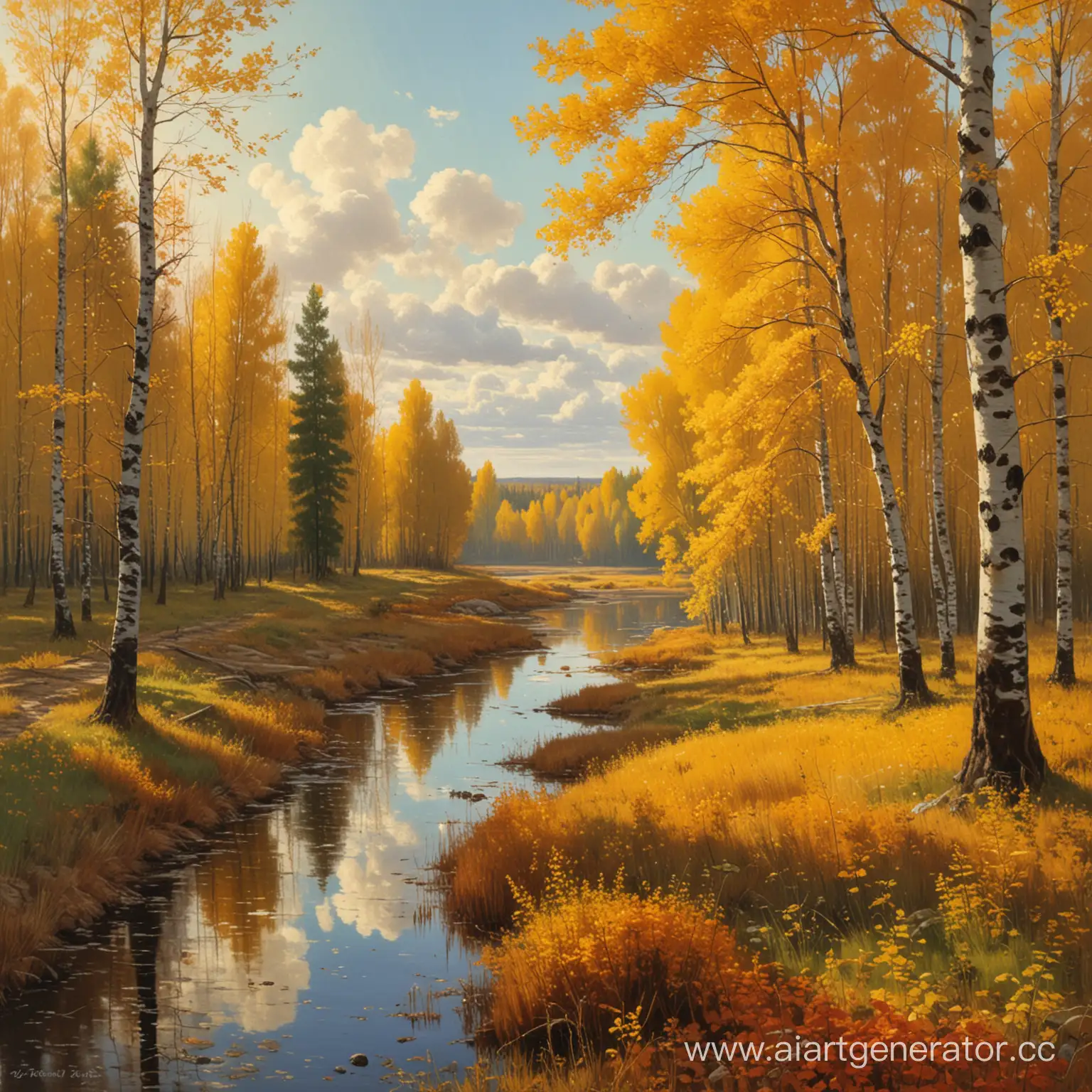 Serene-Landscape-in-Golden-Autumn-Inspired-by-Levitans-Style