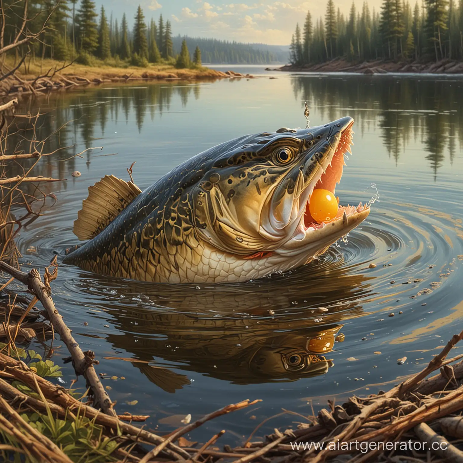 Ivan-Tsarevich-Smashing-Egg-with-Needle-Held-by-Pike