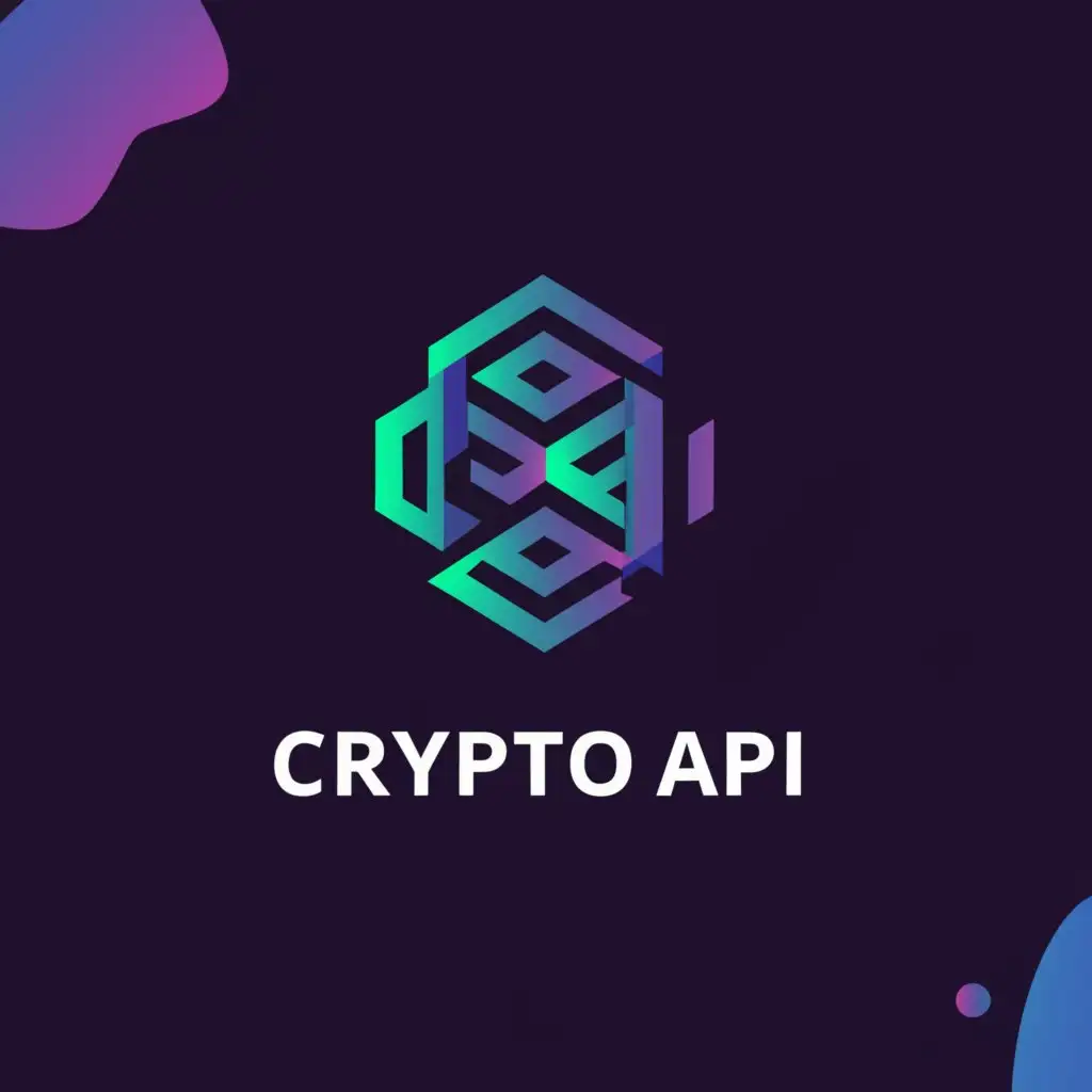 a logo design,with the text "Crypto API", main symbol:Crypto currency,Moderate,be used in Technology industry,clear background
