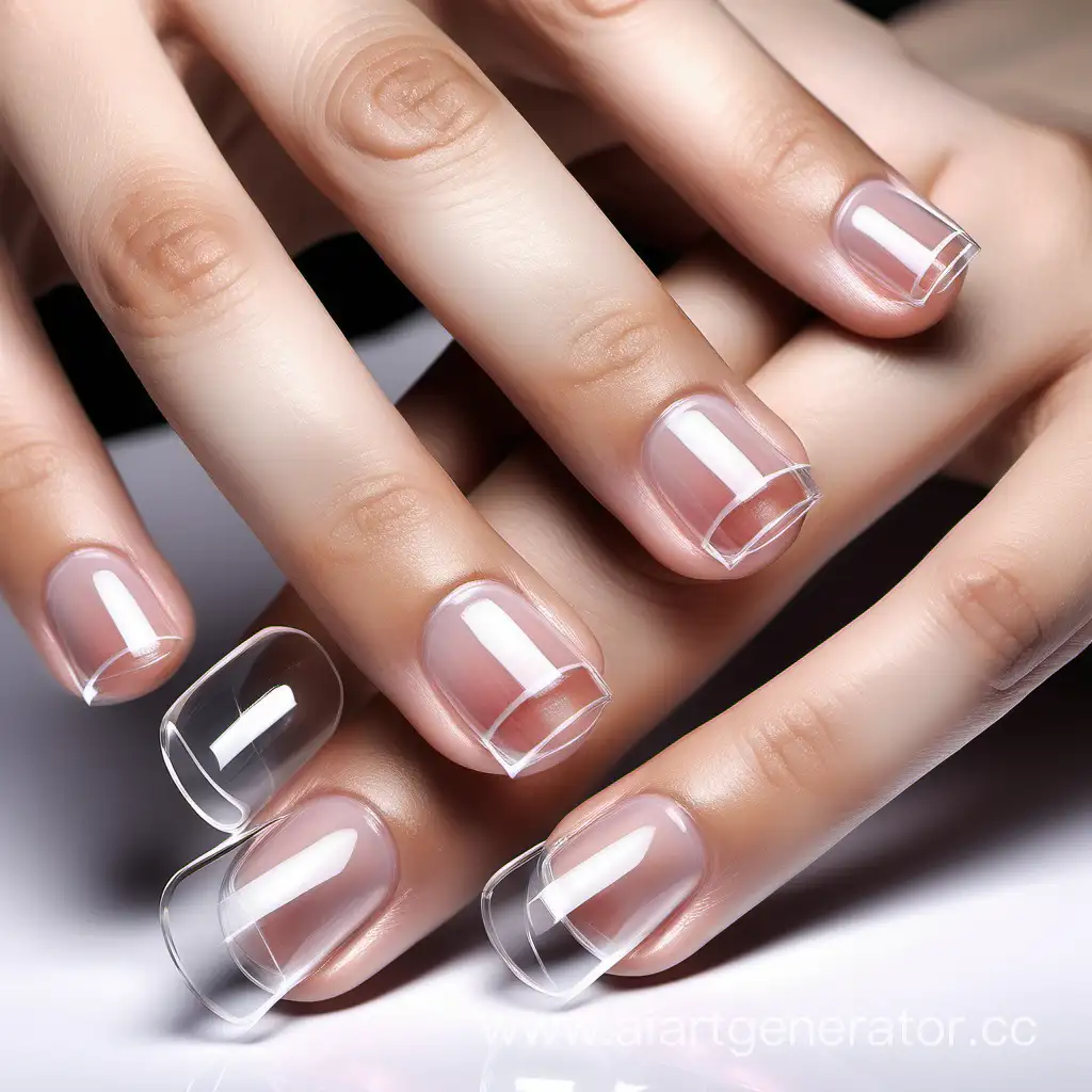 transparent 
nail polish 

