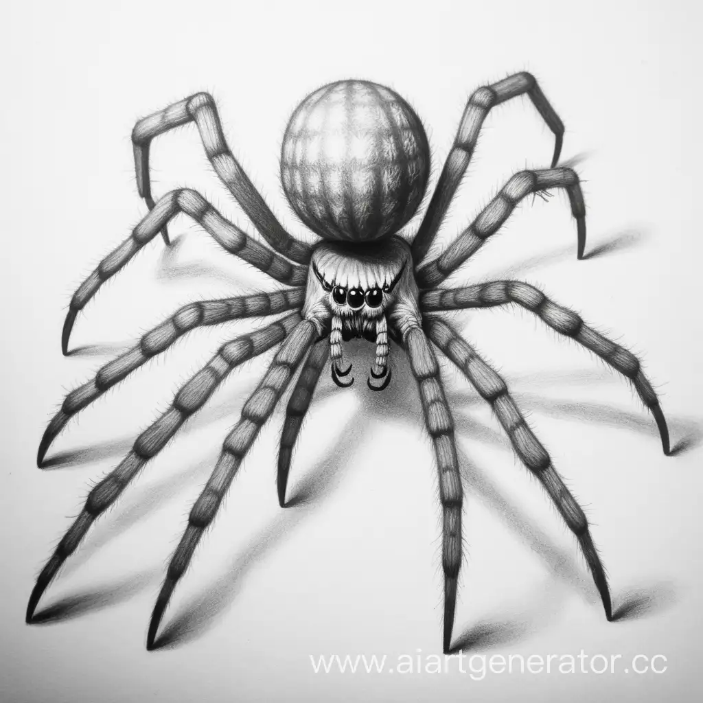 Realistic-Pencil-Drawing-of-a-Man-Spider